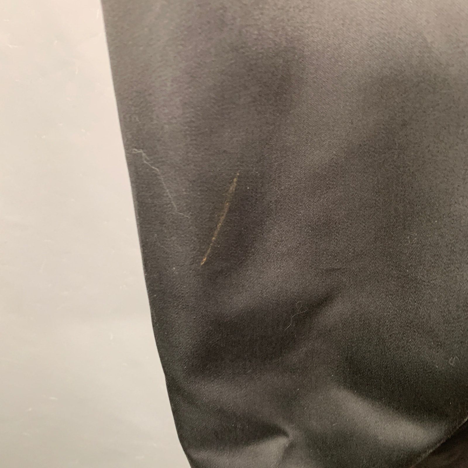 Other VICTOR COSTA Vintage 26 Black Taffeta Open Front Long Skirt Size 26" / US 2 / IT 38 - 10 Thumbnail