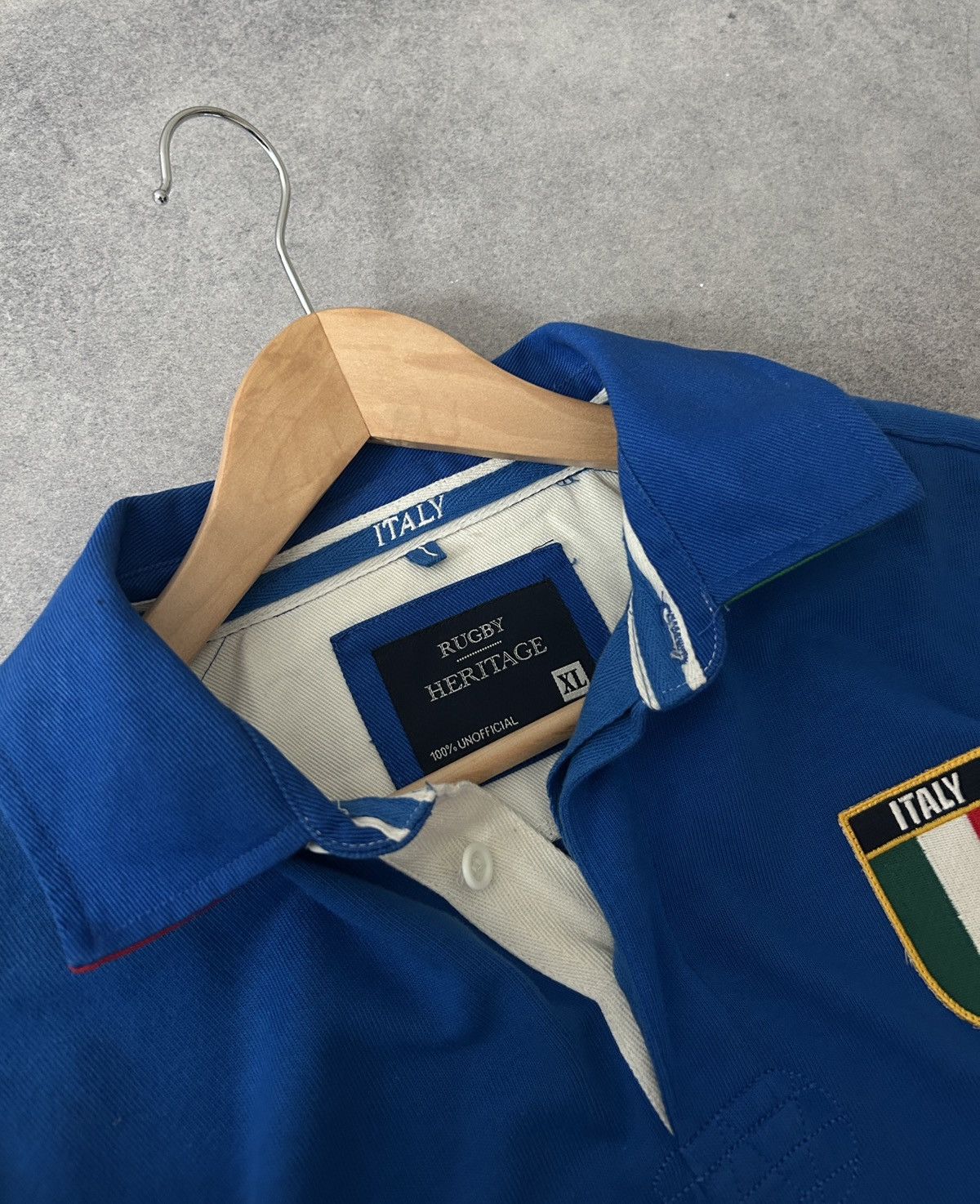 Rugby Ralph Lauren Rugby Heritage 🏉 blue Italy 🇮🇹 polos long-sleeved Size US XL / EU 56 / 4 - 4 Thumbnail