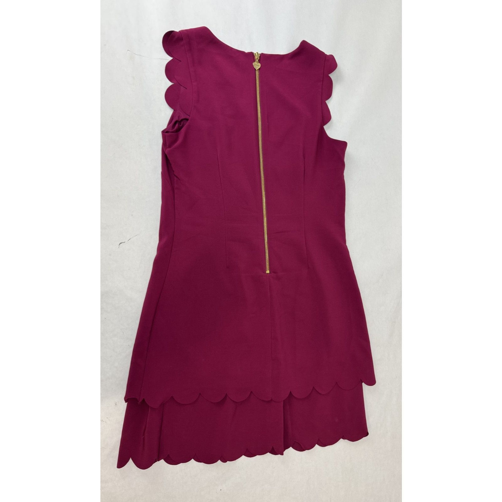 Betsey Johnson Y2K Betsy Johnson Dress Scalloped Hem Cap Sleeves Fuchsia 6 Size M / US 6-8 / IT 42-44 - 8 Thumbnail