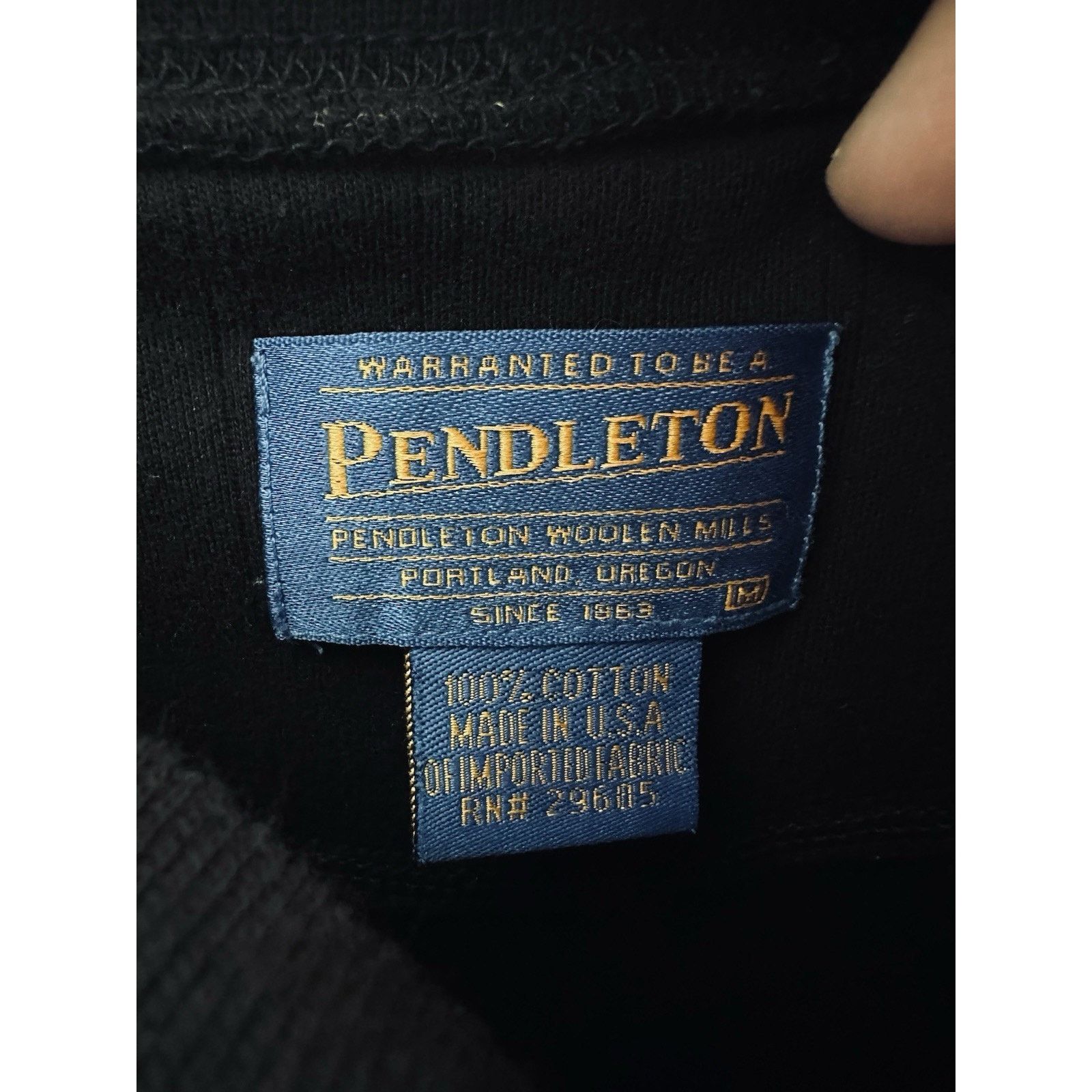 Pendleton Pendleton Ribbed Short Sleeve Shirt Mens Medium Black Size US M / EU 48-50 / 2 - 5 Thumbnail