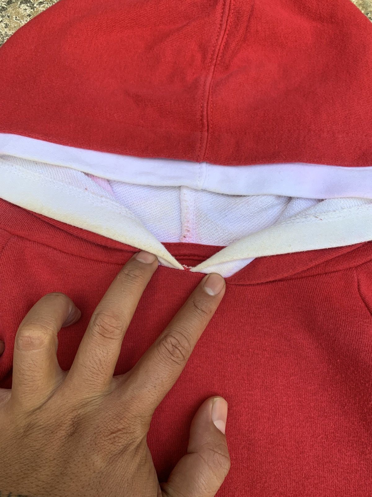 Levi's × Levi's Made & Crafted y2k Levi's Red Spell Out Logo Double Hood Hoodie Size S / US 4 / IT 40 - 10 Thumbnail