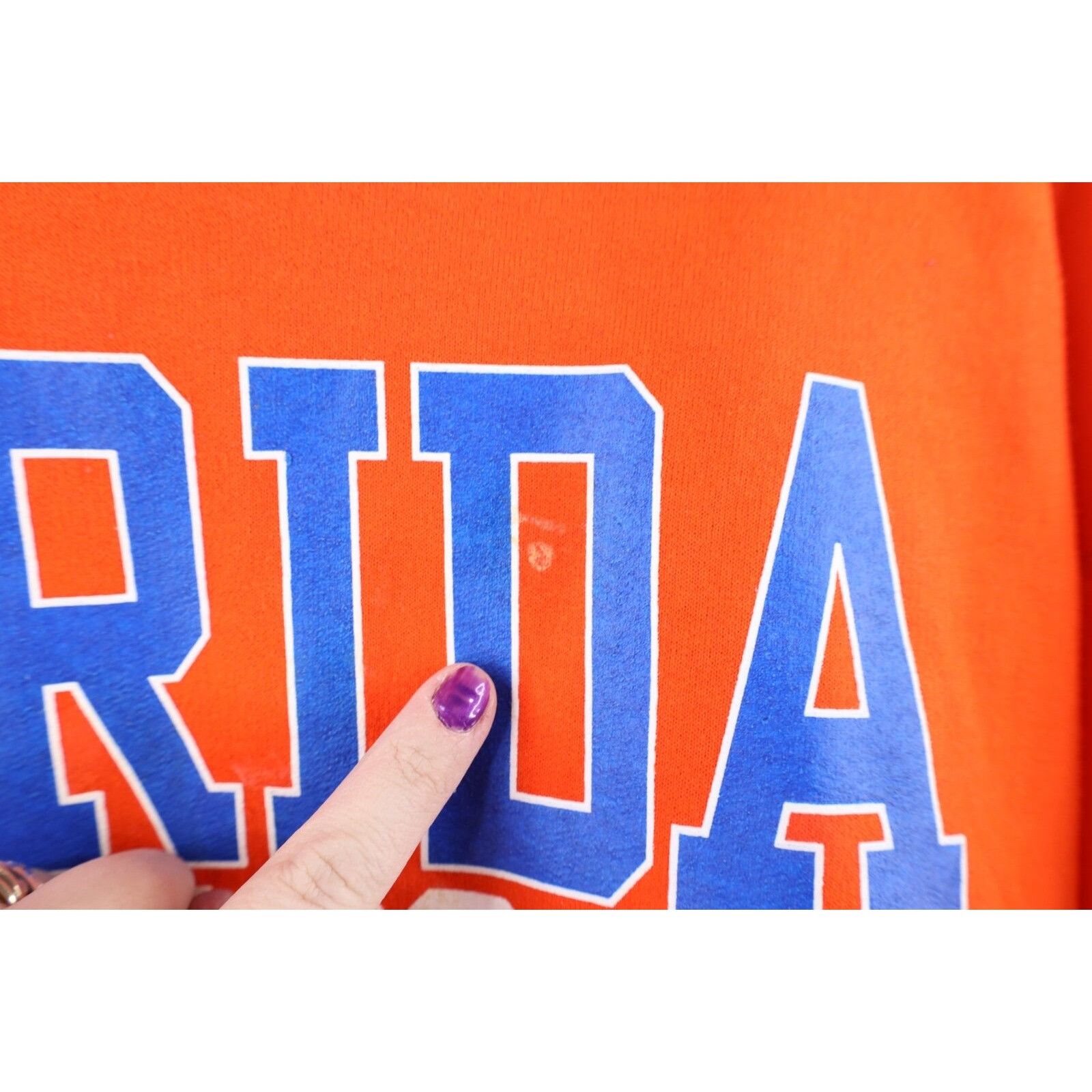 Vintage Vintage Distressed Spell Out University of Florida Hoodie Size US XL / EU 56 / 4 - 6 Thumbnail