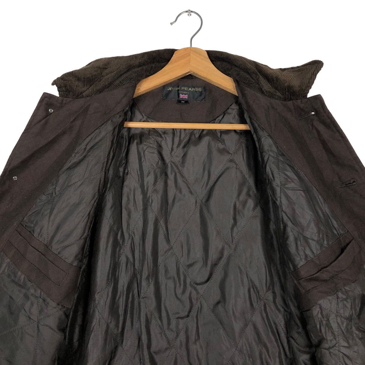 Japanese Brand 🔥Rich Brown Vtg Chore Jacket Quilted John Pearse London Size US M / EU 48-50 / 2 - 12 Thumbnail