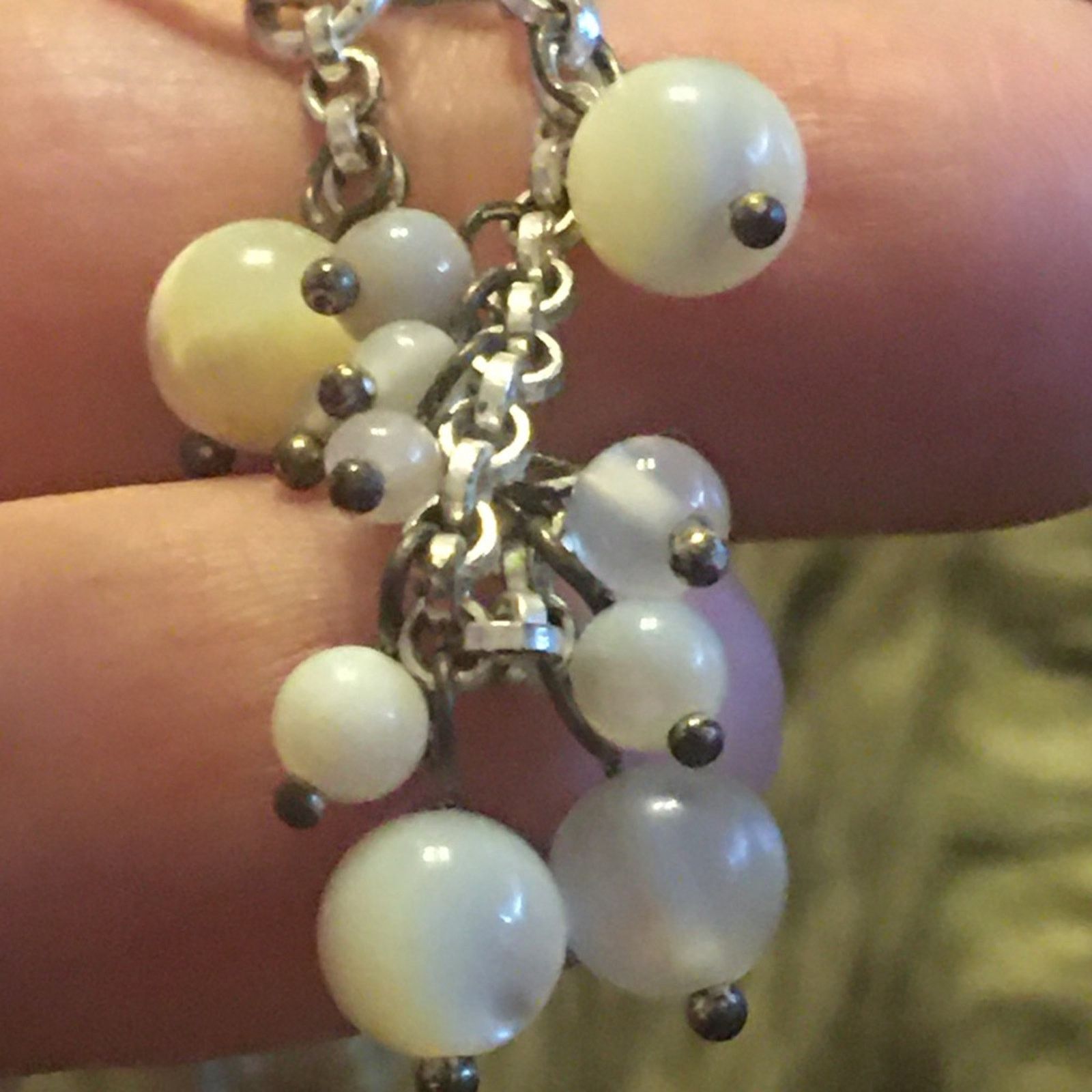 Jewelry Beaded silver tone link long length necklace Size ONE SIZE - 6 Thumbnail