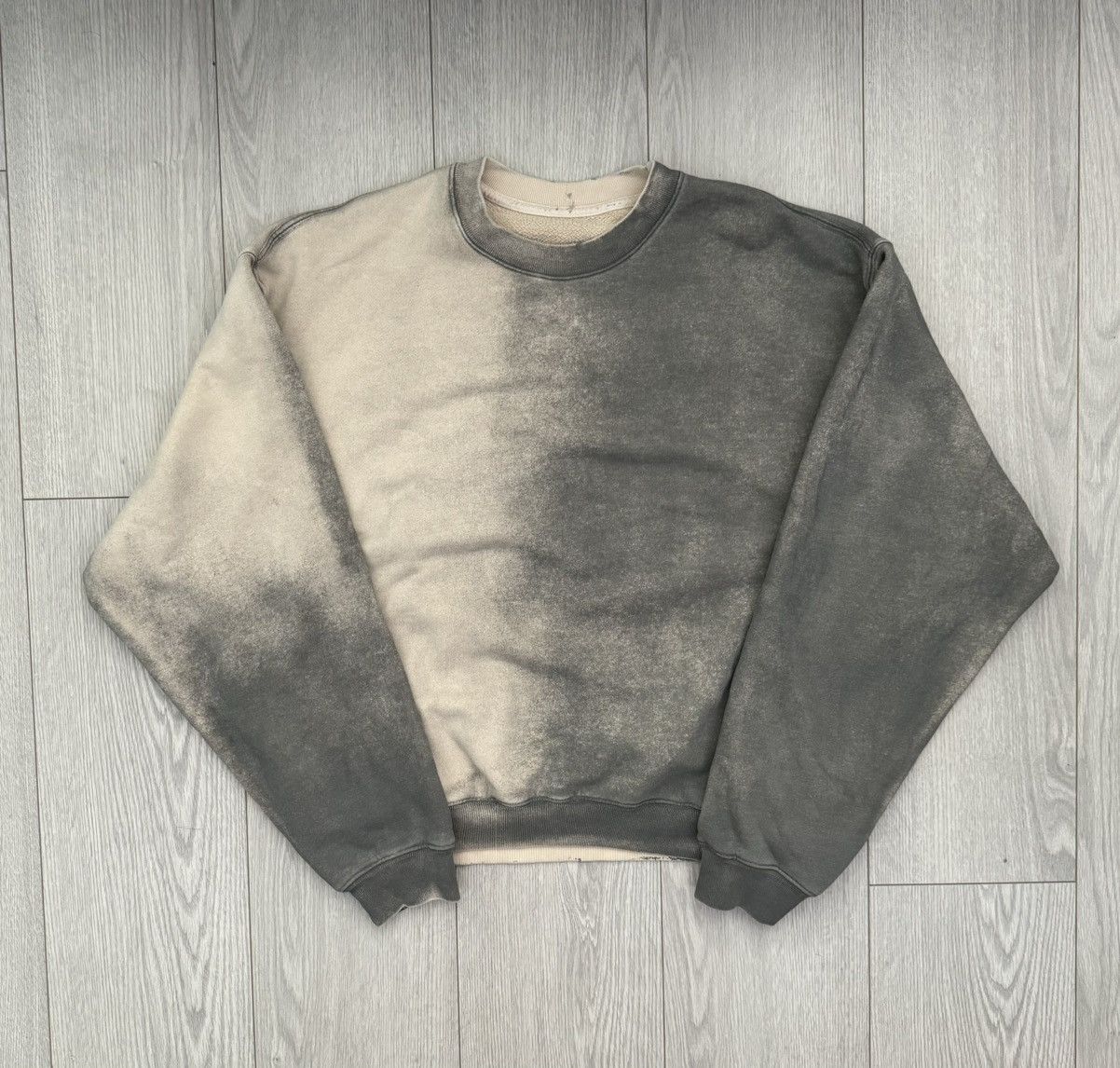 image of Los Angeles Apparel T Shirt And Sweater Set in Black/Grey/White, Men's (Size Medium)