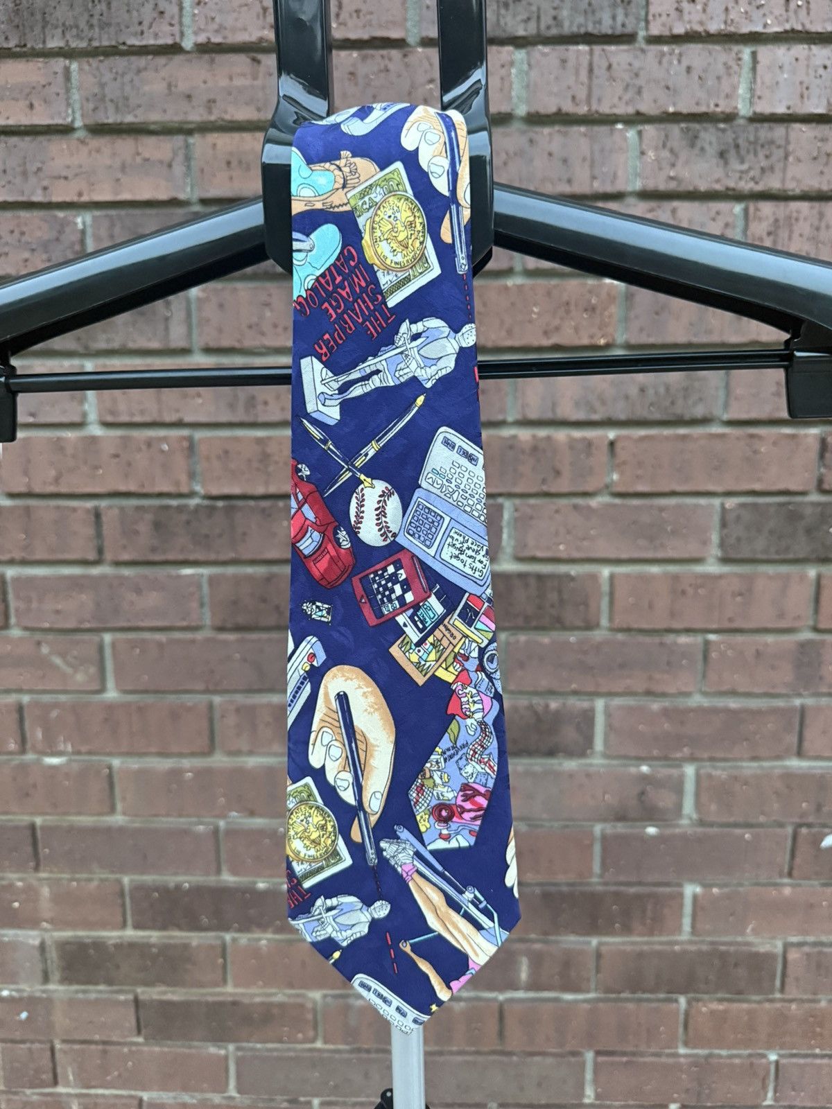 Nicole Miller Vintage Nicole Miller Novelty Neck Tie Sharper Image Silk Size ONE SIZE - 4 Thumbnail