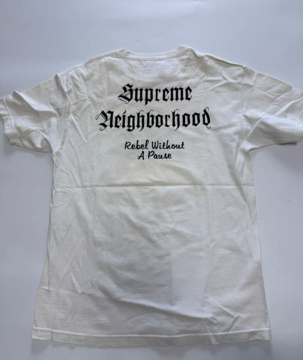 Neighborhood × Supreme Supreme neighborhood nbhd red on White box logo tee t-shirt Size US L / EU 52-54 / 3 - 4 Thumbnail