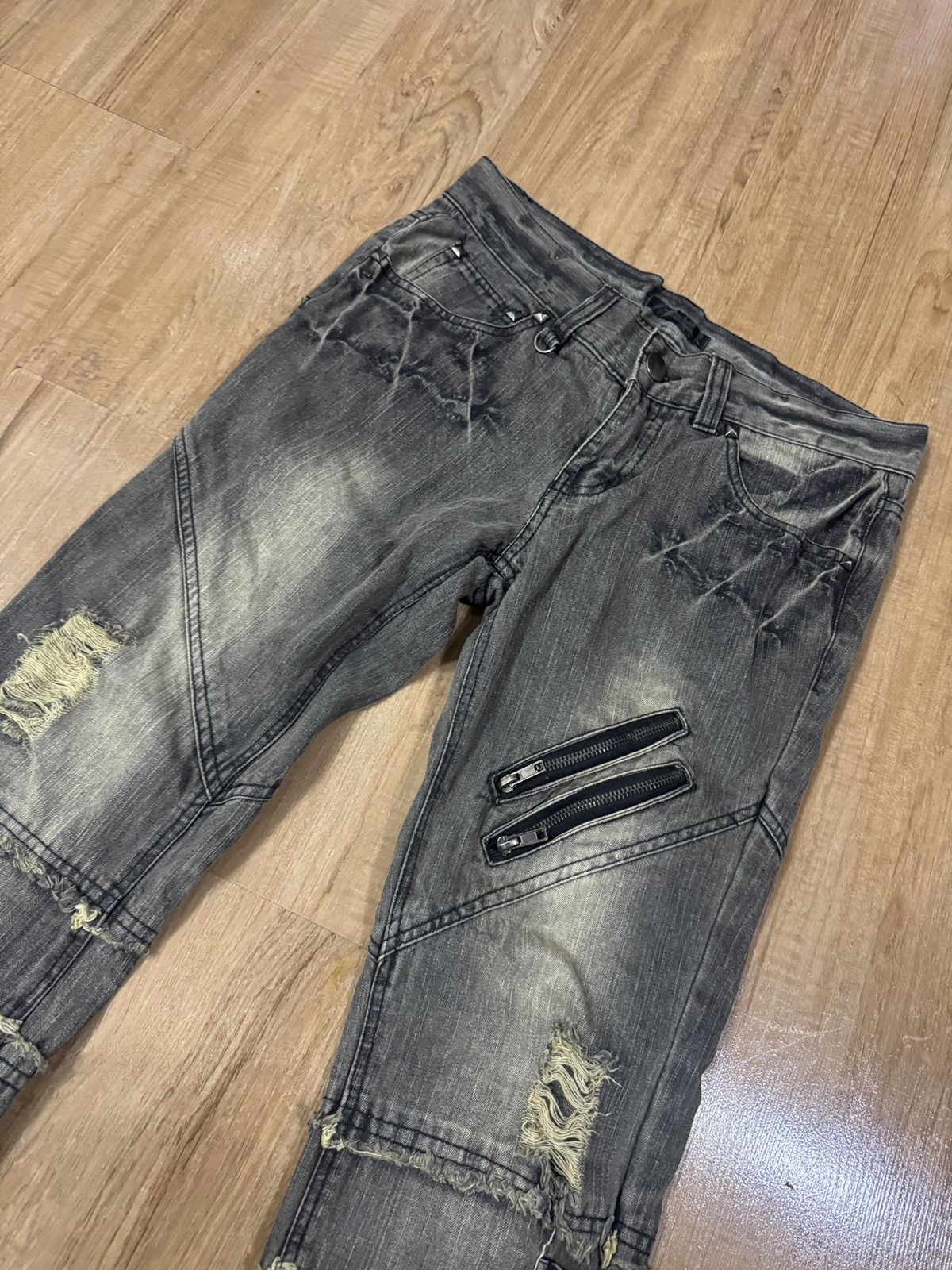 Seditionaries BLACK BACCARA BONDAGE JEANS Size US 31 - 3 Thumbnail