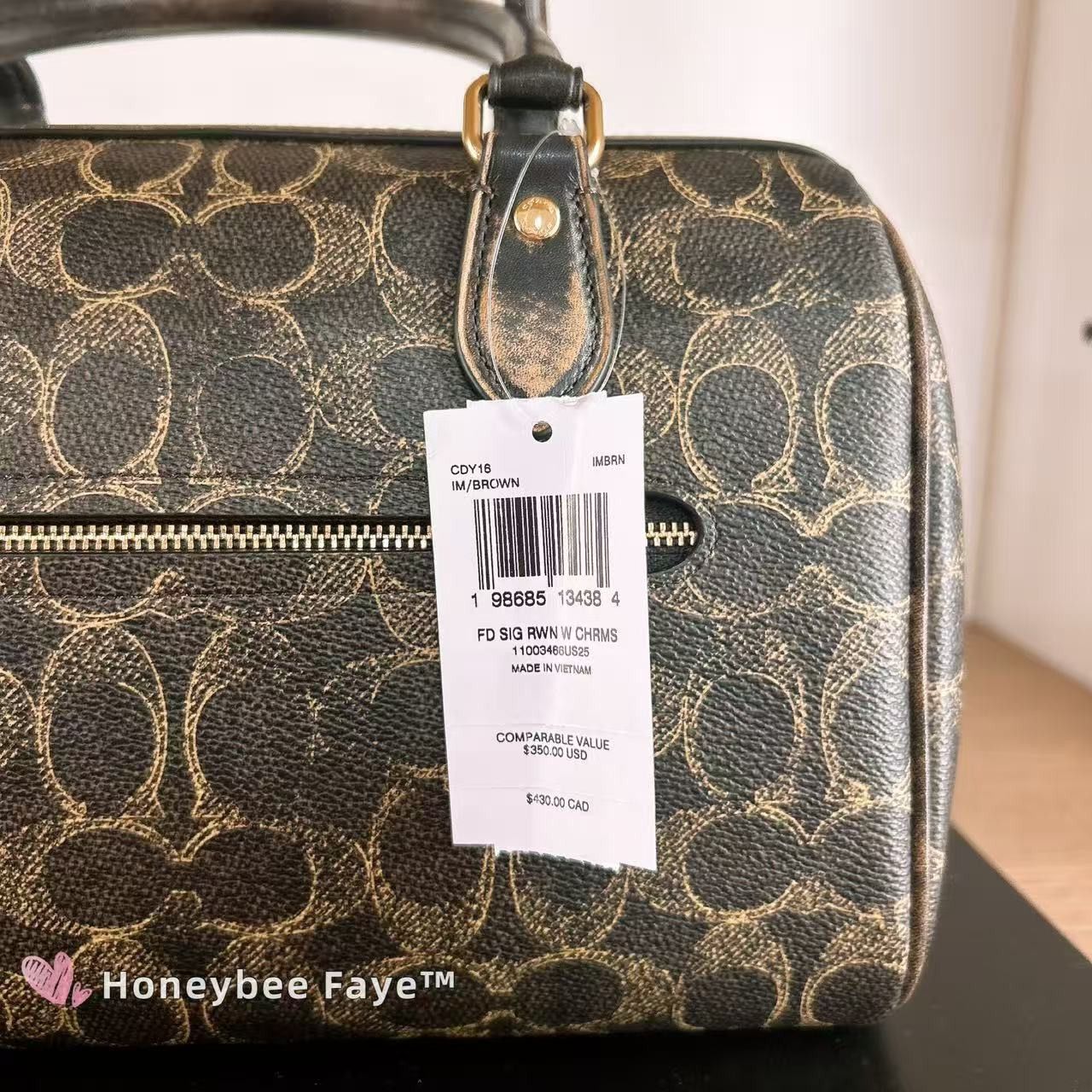 Coach Rowan Satchel Bag In Loved Signature Canvas CDY16 Size ONE SIZE - 8 Thumbnail