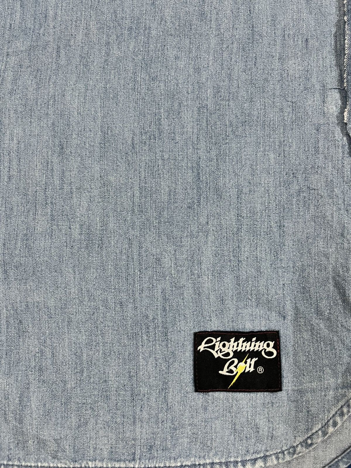 Lightning Bolt × Vintage Vintage Lightning Bolt Denim Button Ups T-Shirt Size US L / EU 52-54 / 3 - 5 Thumbnail