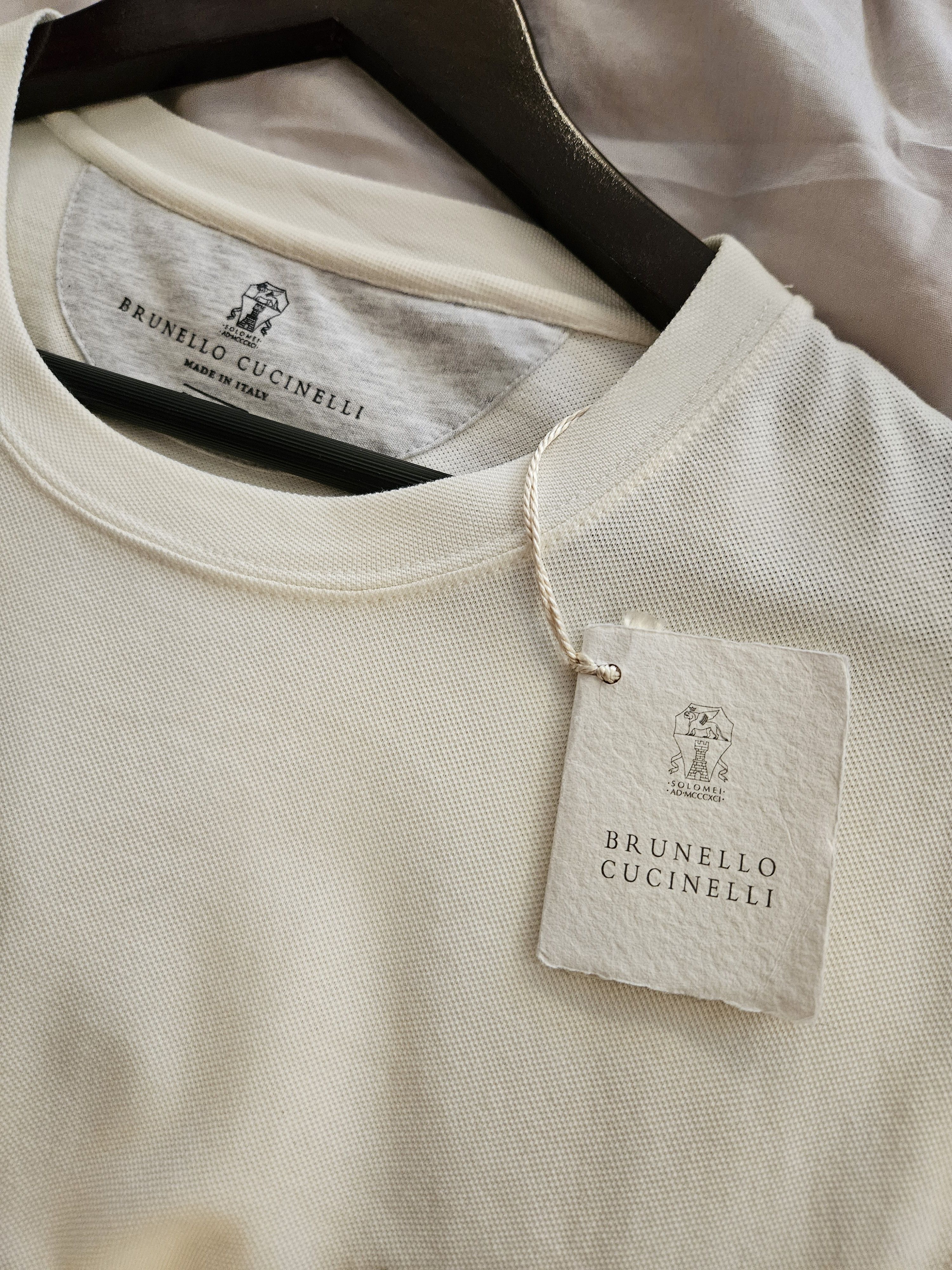 Brunello Cucinelli Slim fit two-tone T-shirt Size US XL / EU 56 / 4 - 5 Thumbnail