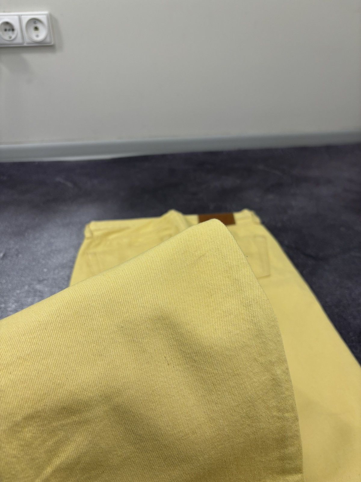 Levi's Levi’s Premium 501 Lemon Tab Slim Fit Yellow Denim Jeans Size US 28 / EU 44 - 6 Thumbnail