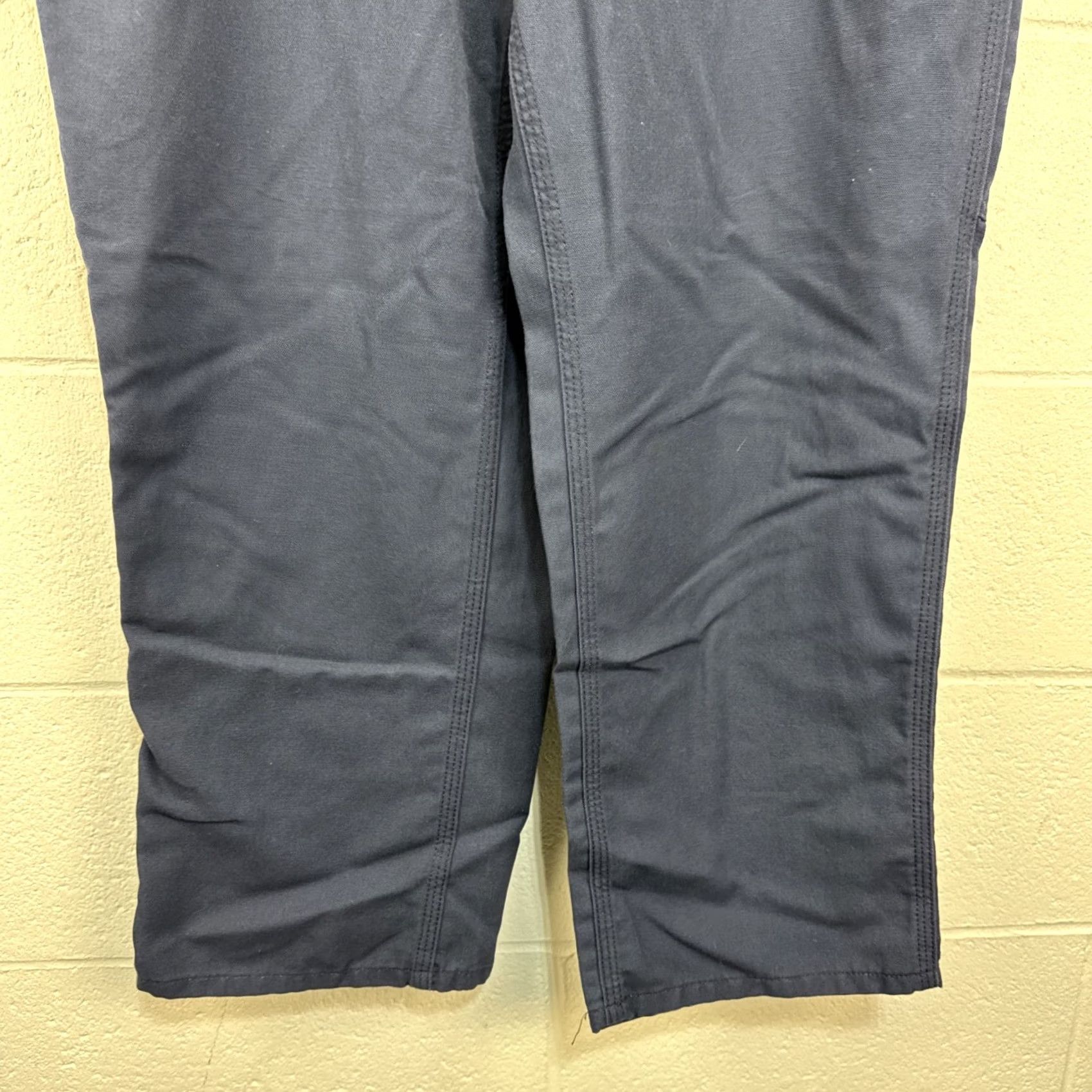 Carhartt Carhartt Canvas Utility Pants Men’s 38x28 Blue Dungaree Fit Chino 383-20 Size US 38 / EU 54 - 6 Thumbnail