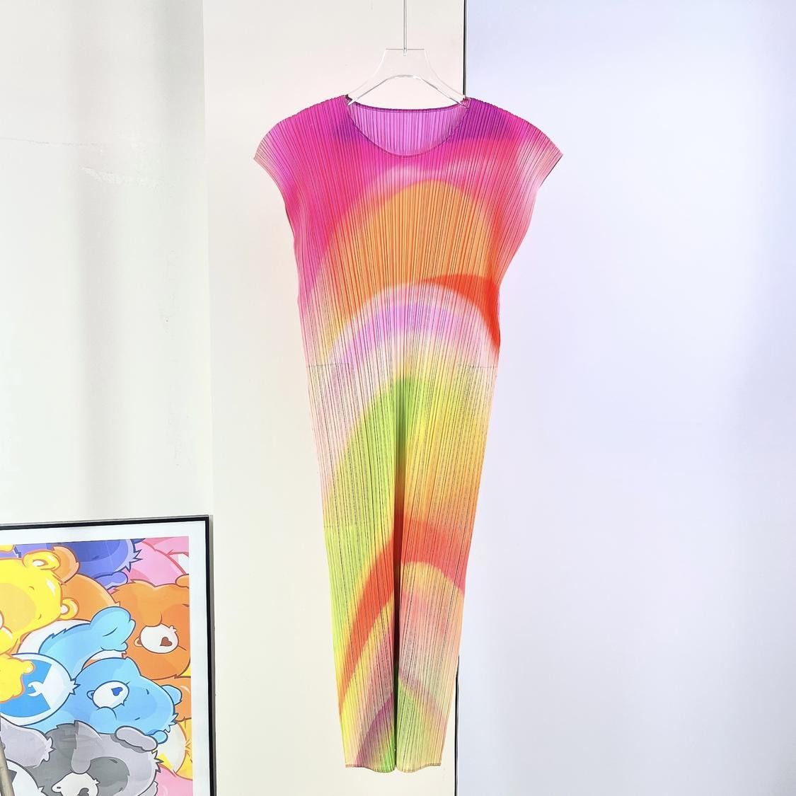 Pleats Please Issey Miyake Pleats Please Issey Miyake Rainbow Pleated Dress Size 1 Size S / US 4 / IT 40 - 1 Thumbnail
