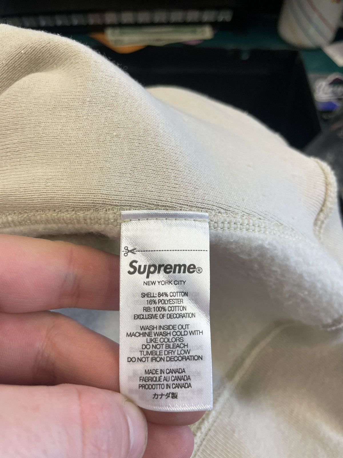 Supreme Supreme Box Logo Hoodie Stone Size US M / EU 48-50 / 2 - 7 Thumbnail