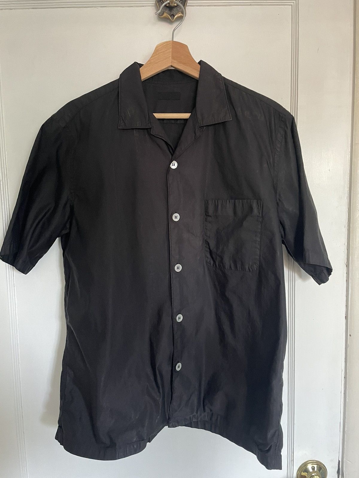 Comme des Garcons Homme Comme des Garcon Homme Nylon Camp Collar Shirt Size US M / EU 48-50 / 2 - 1 Thumbnail