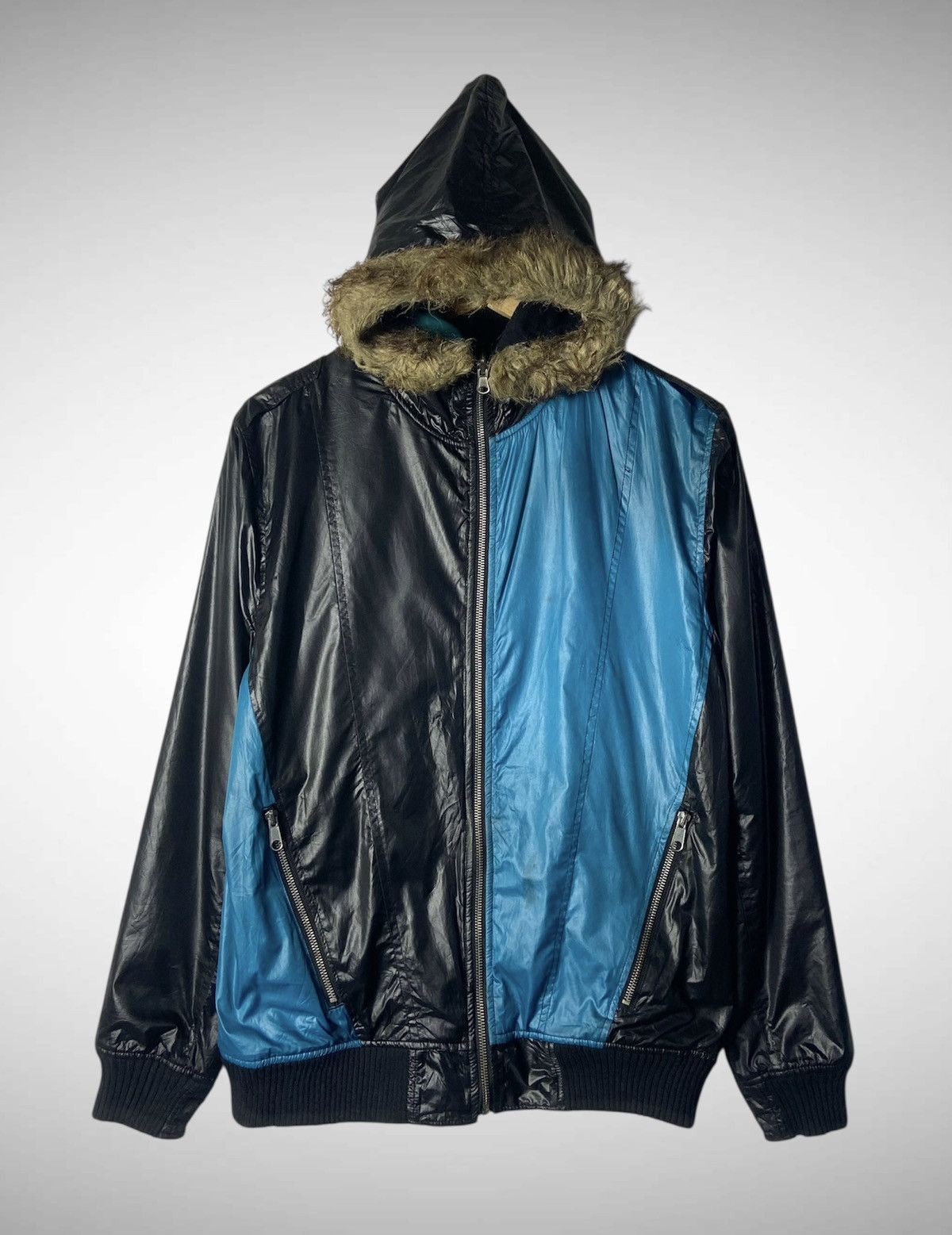 Le Grande Bleu (L.G.B.) Last Drop ❌❌ LGB Style - AMP Fur Hoodie Reversible Jacket Size US L / EU 52-54 / 3 - 1 Thumbnail