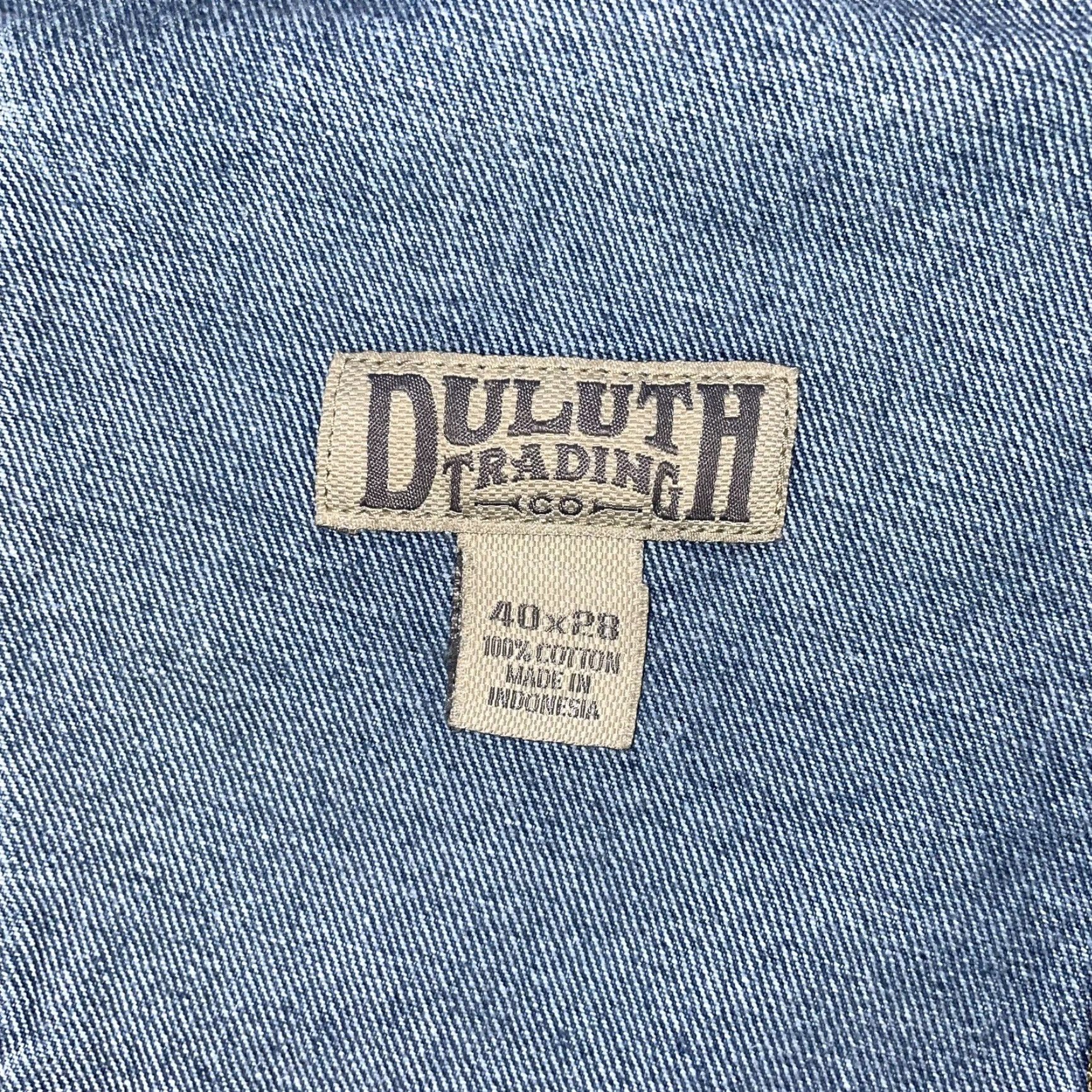 Vintage Duluth Mens Jeans Straight Inseam 28 Blue 40 28 Regular Cotton Mens Size US 40 / EU 56 - 4 Thumbnail