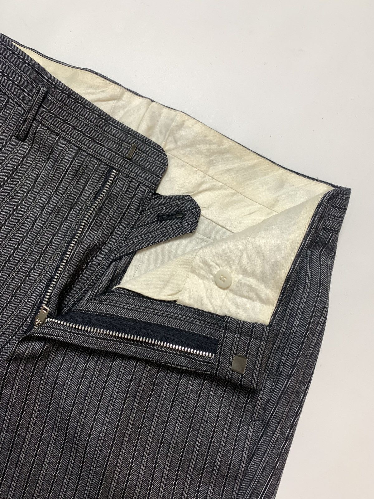Other Vintage Slacks 1980s Japanese pinstripe trouser Size US 30 / EU 46 - 2 Thumbnail