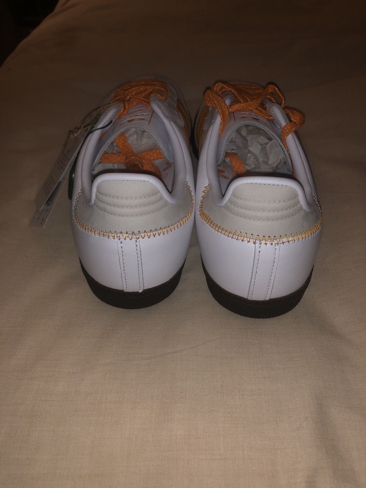 Adidas × Designer Adidas Samba OG Cloud White Orange Size US 10 / IT 40 - 4 Thumbnail
