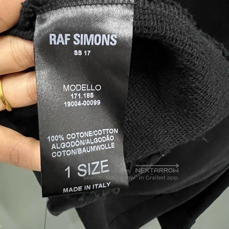 Raf Simons Raf Simons Black irregular hoodie Size US S / EU 44-46 / 1 - 5 Thumbnail