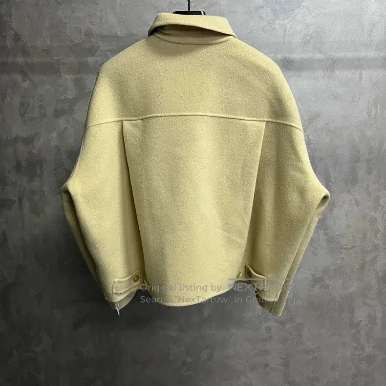 Acne Studios Acne Studios Oatmeal Solid Color Classic Shirt Collar Wool Size US S / EU 44-46 / 1 - 2 Thumbnail