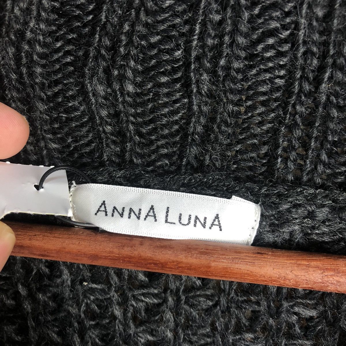 Homespun Knitwear DL Anna Luna japan Black Cardigan Knitwear #C528 Size M / US 6-8 / IT 42-44 - 7 Thumbnail