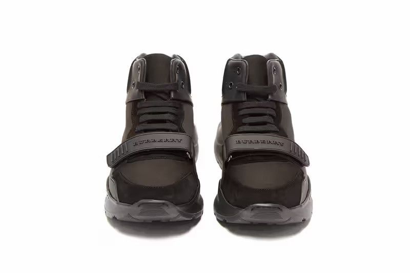 Burberry Burberry High-Top Strap Sneakers – Black – Size 41 (US 8) Size US 7.5 / EU 40-41 - 1 Thumbnail