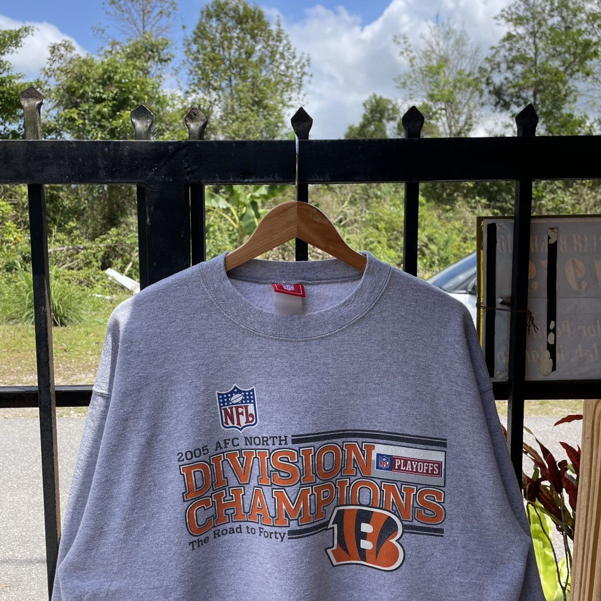 NFL 🔥Vintage 2005 NFL Afc North Star Crewneck Sweatshirts Size US L / EU 52-54 / 3 - 4 Thumbnail