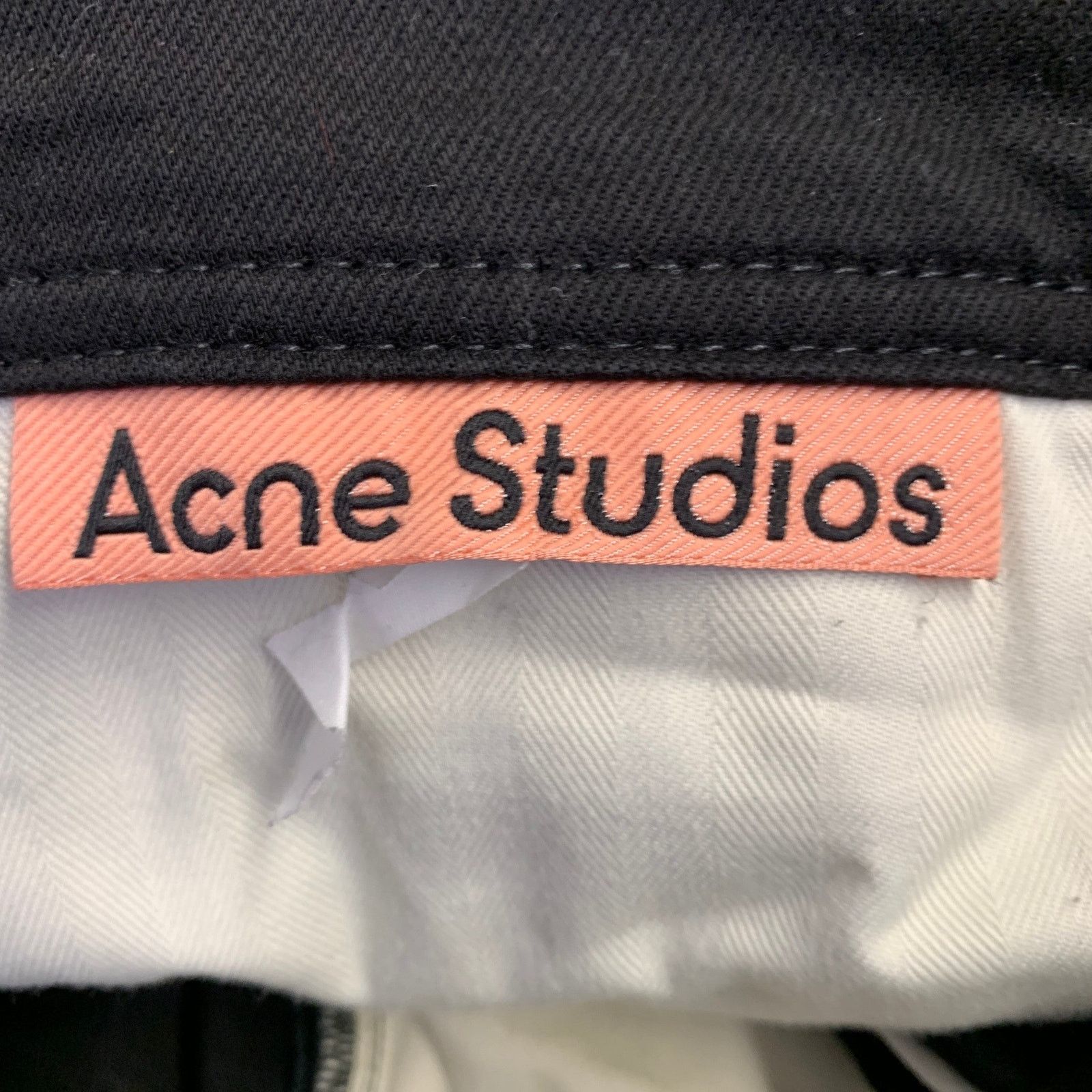 Acne Studios ACNE STUDIOS 35 Black Denim Straight Slim Five Pockets Jeans Size US 35 - 4 Thumbnail