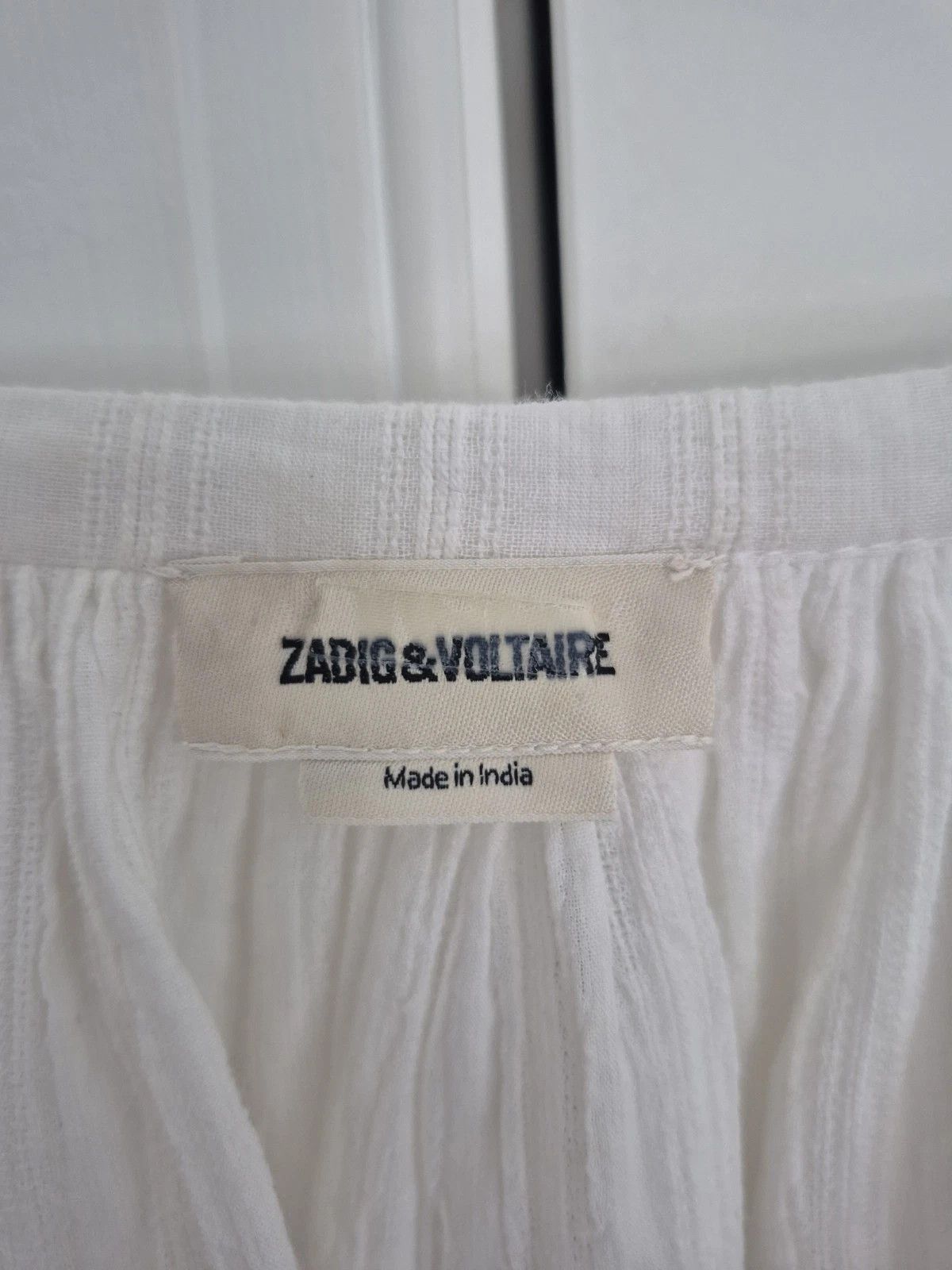Zadig & Voltaire Blouse Trone Boho Chic Peasant Long Sleeve Relaxed Summer Size S / US 4 / IT 40 - 4 Thumbnail