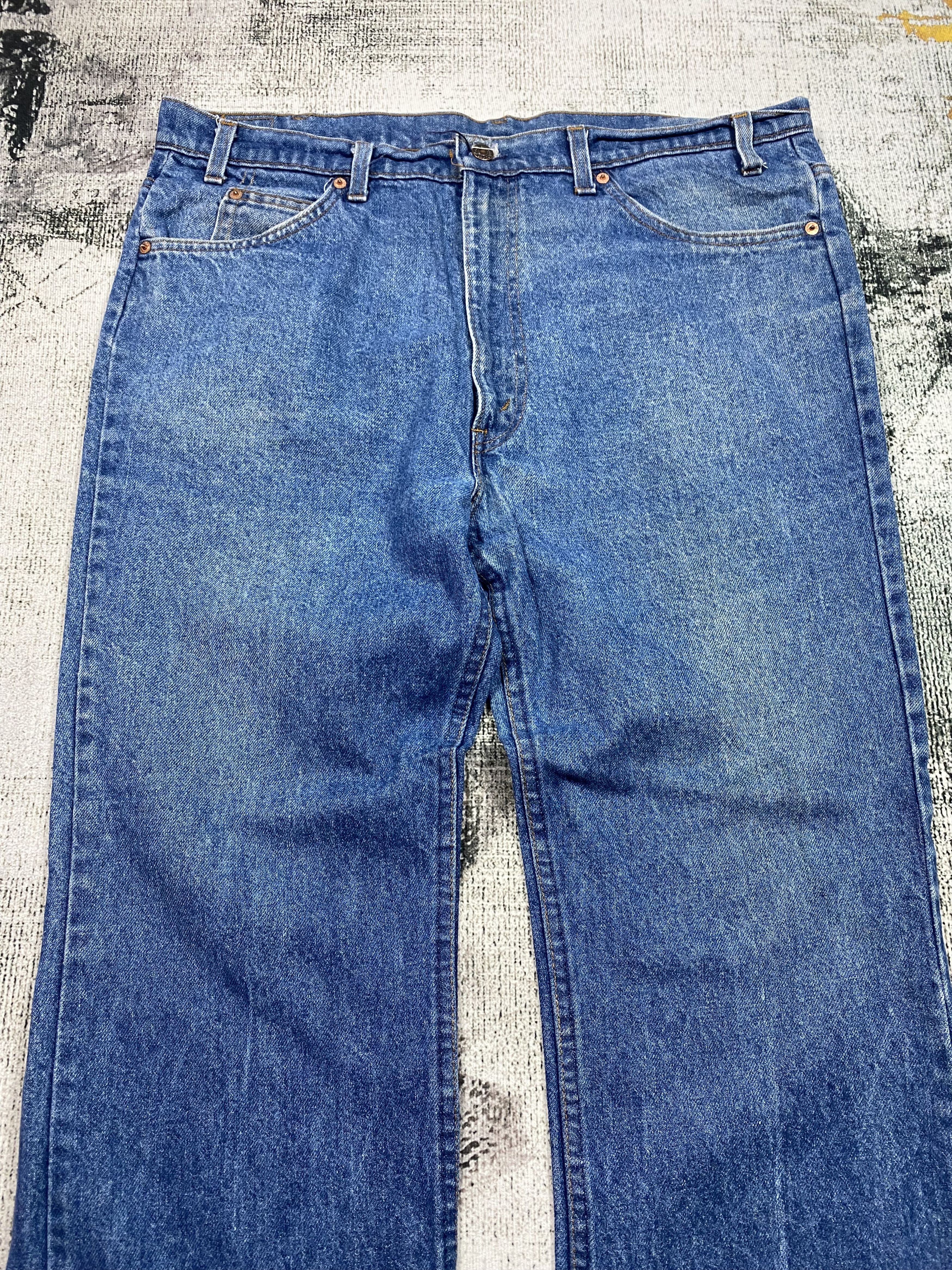 Levi's SICKS💥 517 Jeans 80s Bootcut Distressed Vintage Orange Tab Size US 38 / EU 54 - 3 Thumbnail