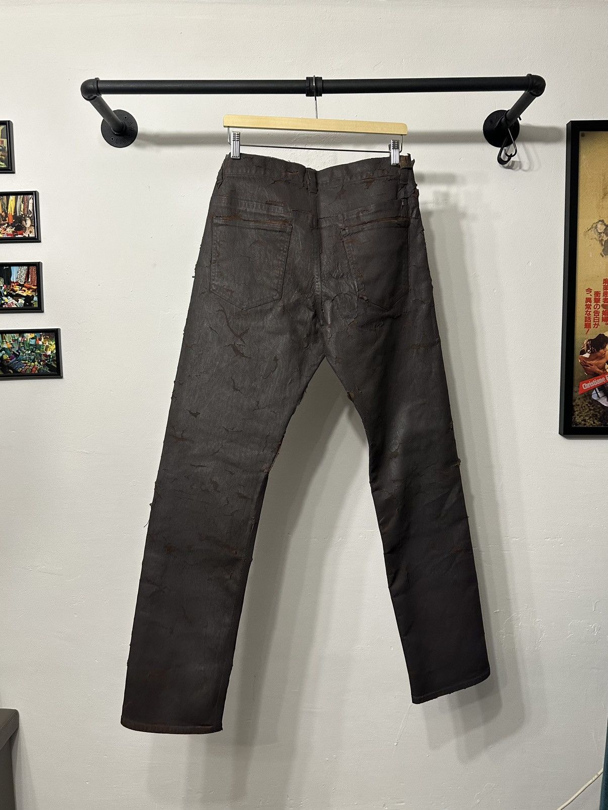Givenchy Givenchy Crackled Zip Jeans Size US 31 - 9 Thumbnail