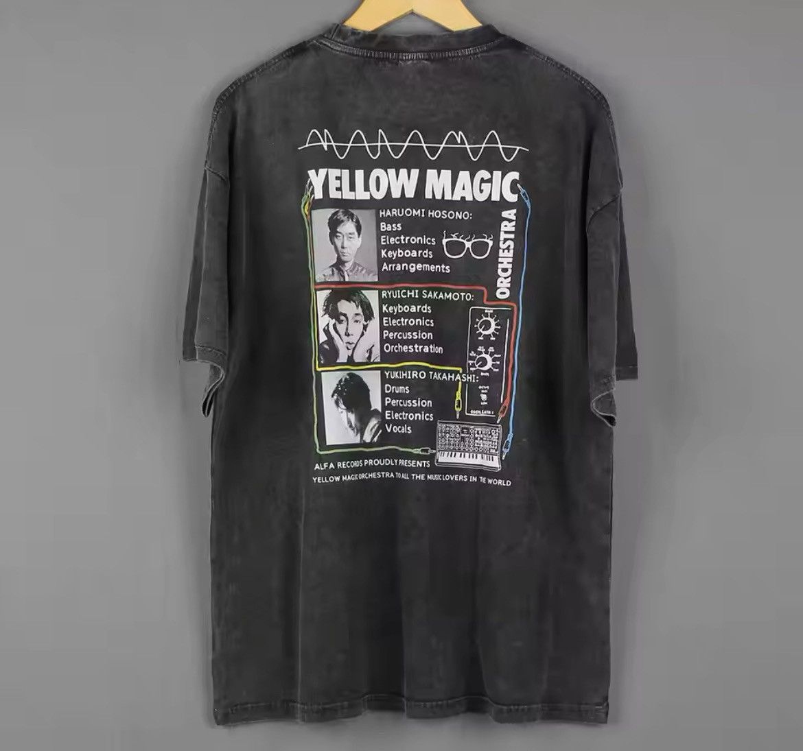 Japanese Brand × Vintage Yellow Magic Orchestra YMO Graphic Printed Cotton Tshirt Size US L / EU 52-54 / 3 - 2 Thumbnail