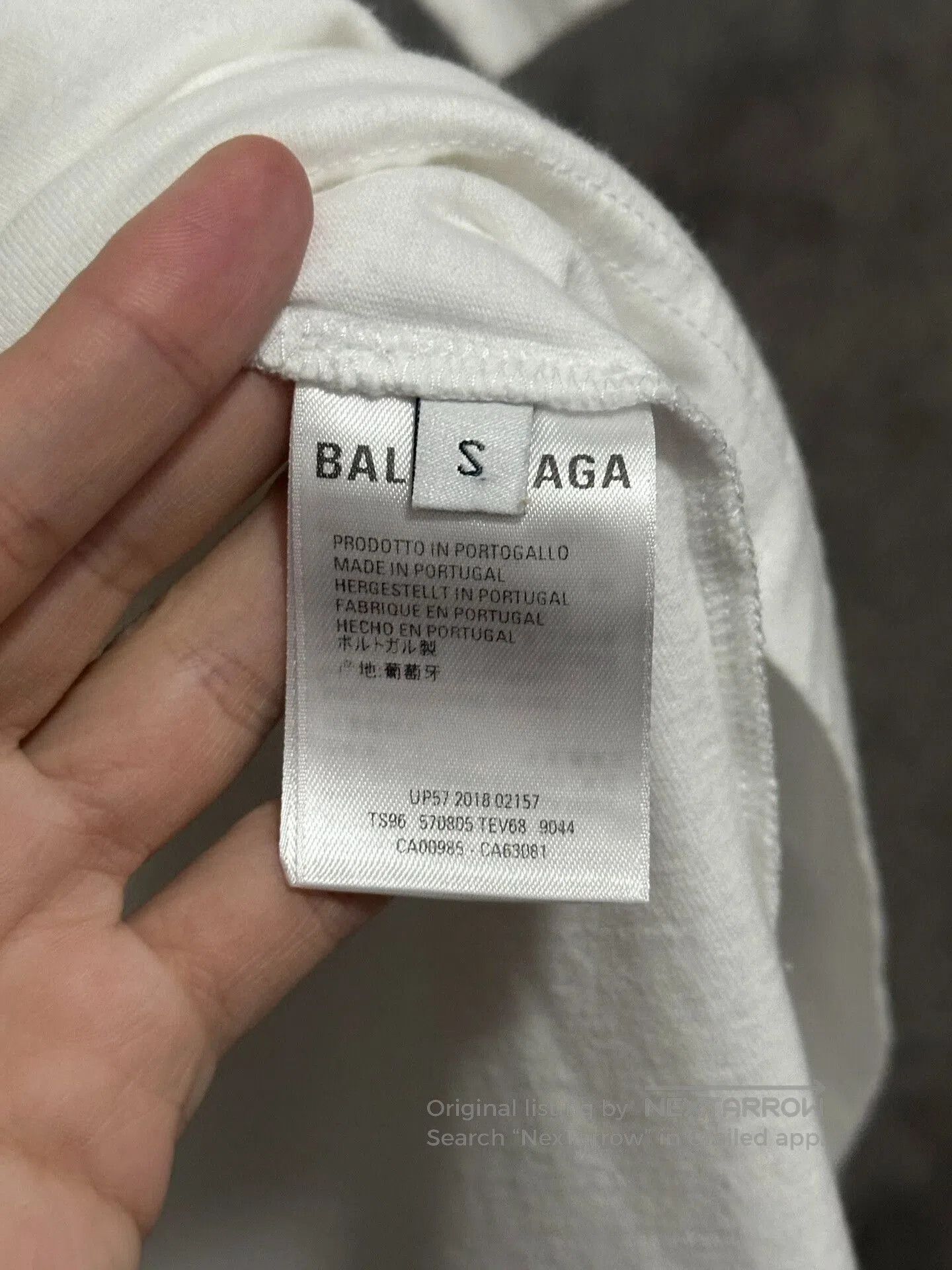 Balenciaga balenciaga short sleeve t-shirt with logo. Size US S / EU 44-46 / 1 - 3 Thumbnail