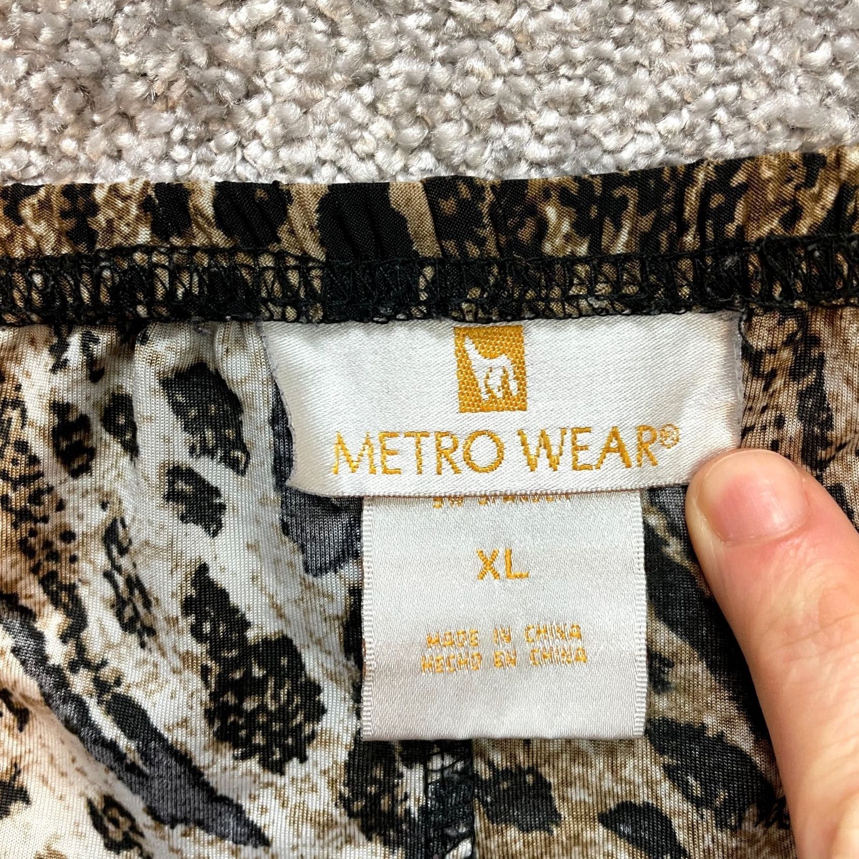 Etro Metro wear Skirt Womens XL Women Line Leopard Print Polyester Spandex Stretch Midi Size 40" / US 18 - 6 Thumbnail