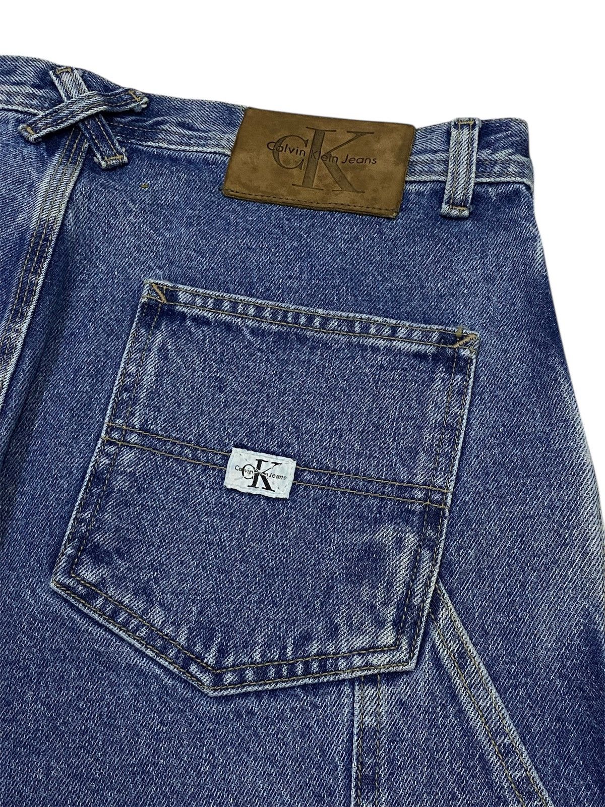 Calvin Klein Vintage 90s Calvin Klein Carpenter Denim Pants Size US 32 / EU 48 - 10 Thumbnail