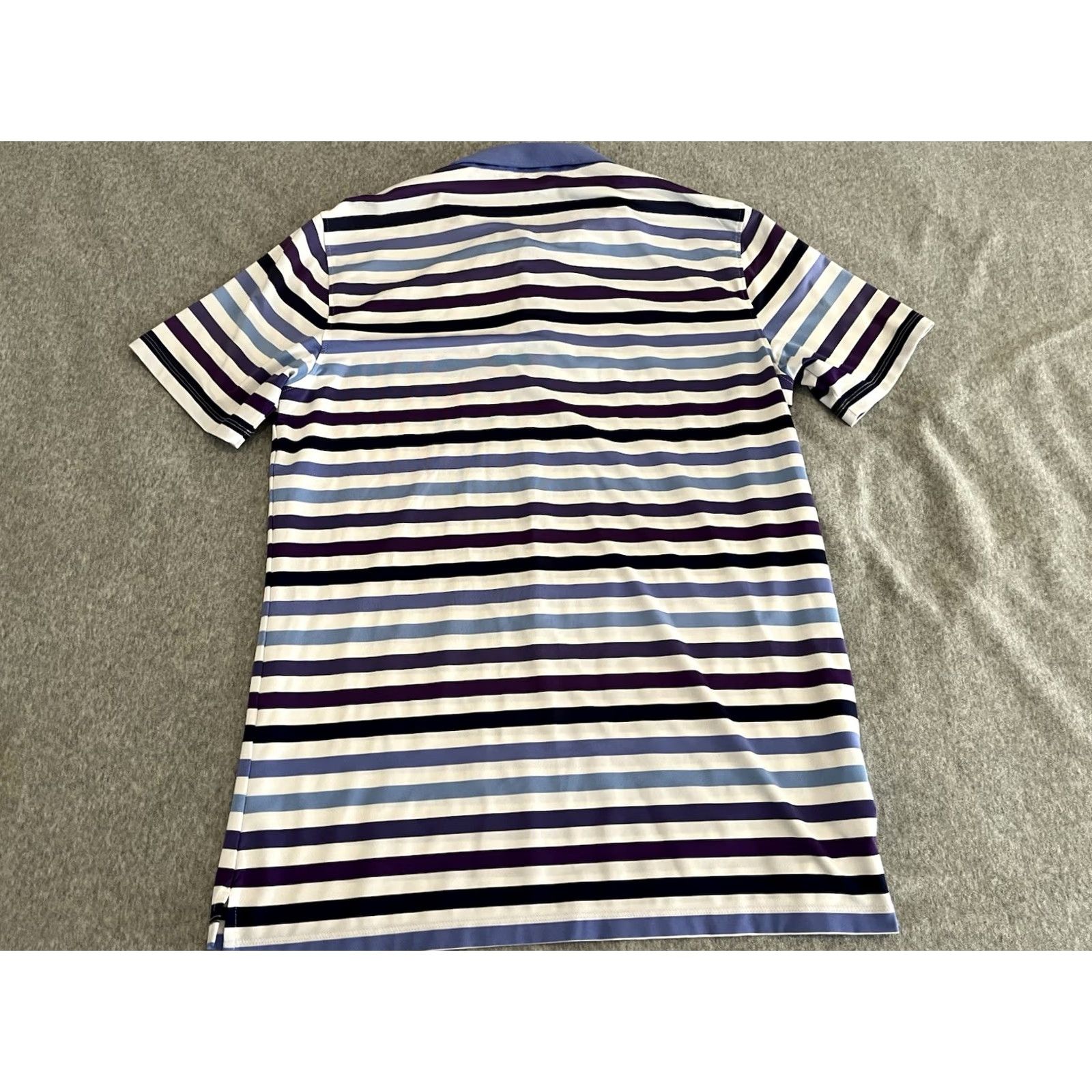 G/FORE G/FORE Polo Shirt Striped Multicolor White Blue Purple Mens M Polo Short Sleeve Golf Shirt Size US M / EU 48-50 / 2 - 4 Thumbnail