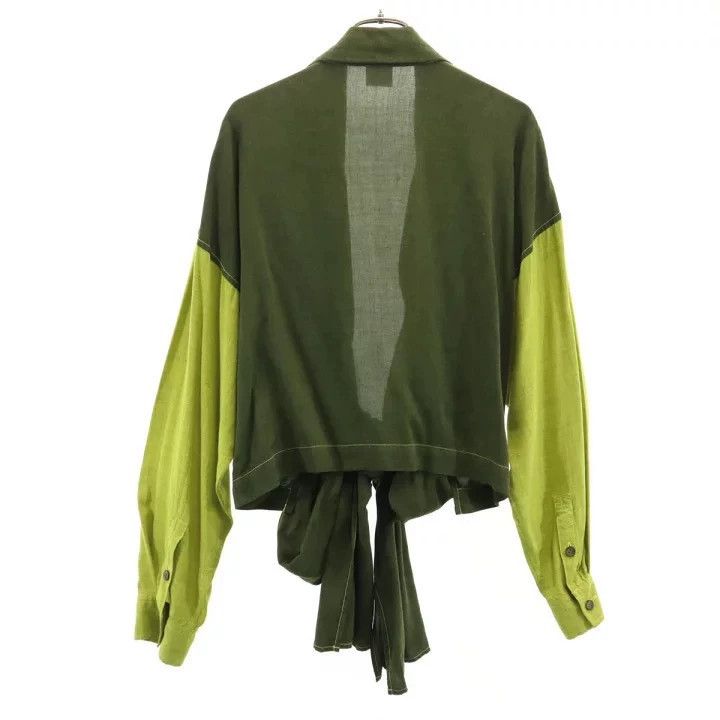 Issey Miyake issey miyake Silk patchwork long-sleeved cardigan Size L / US 10 / IT 46 - 2 Thumbnail