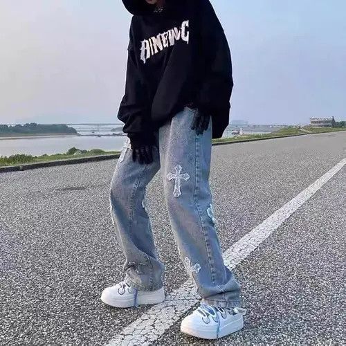 Japanese Brand Momoko x Rina High Street Cross Patch Denim Pant Size US 32 / EU 48 - 4 Thumbnail