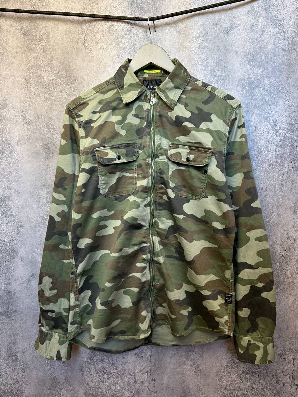 Replay Replay Camouflage Overshirt Full Zip Jacket Shirt US Army Size US L / EU 52-54 / 3 - 2 Thumbnail