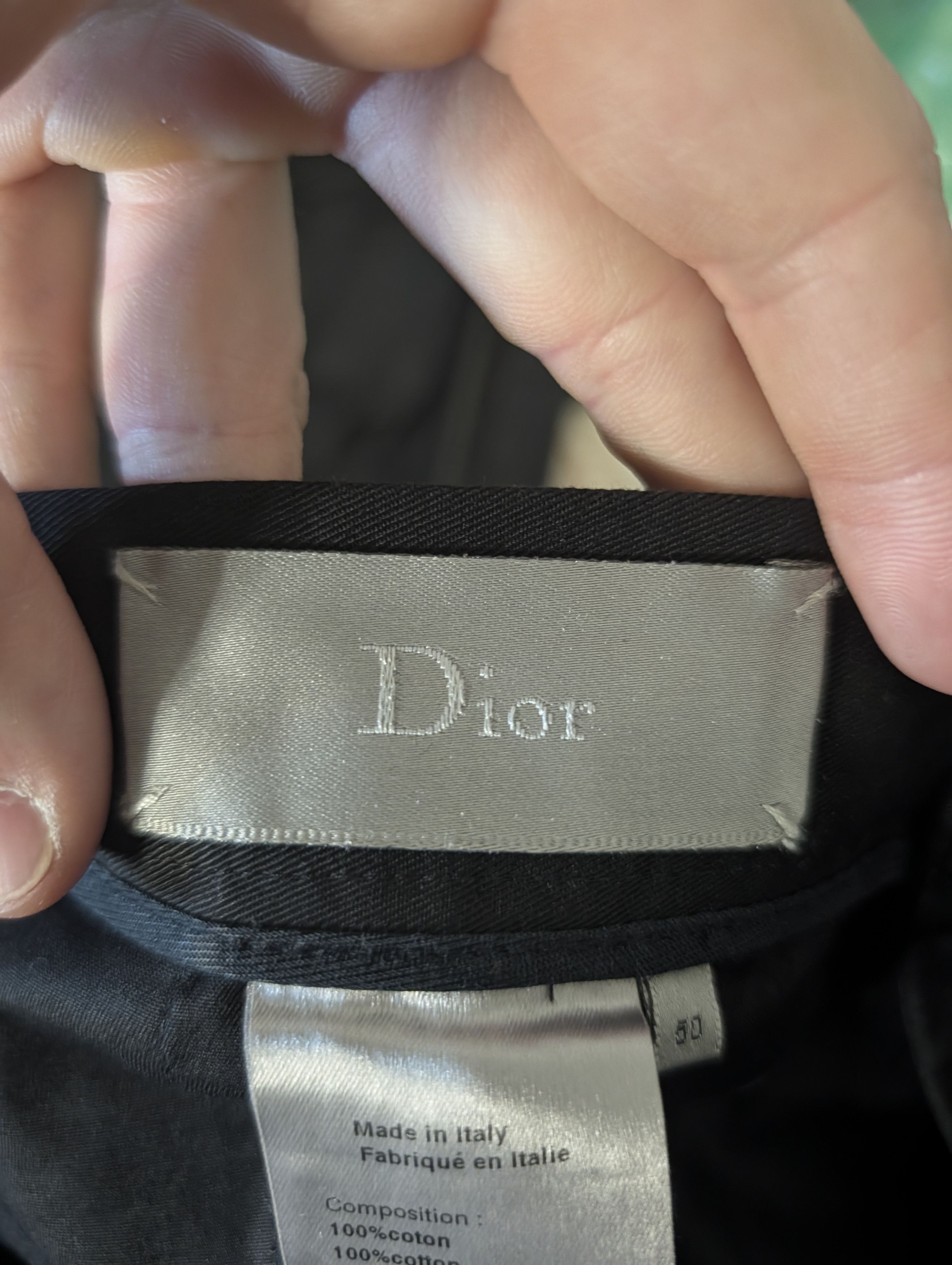 Dior AW2003 Hedi Rivet Detail NWT Black Cotton Pants 50 Size US 34 / EU 50 - 14 Thumbnail