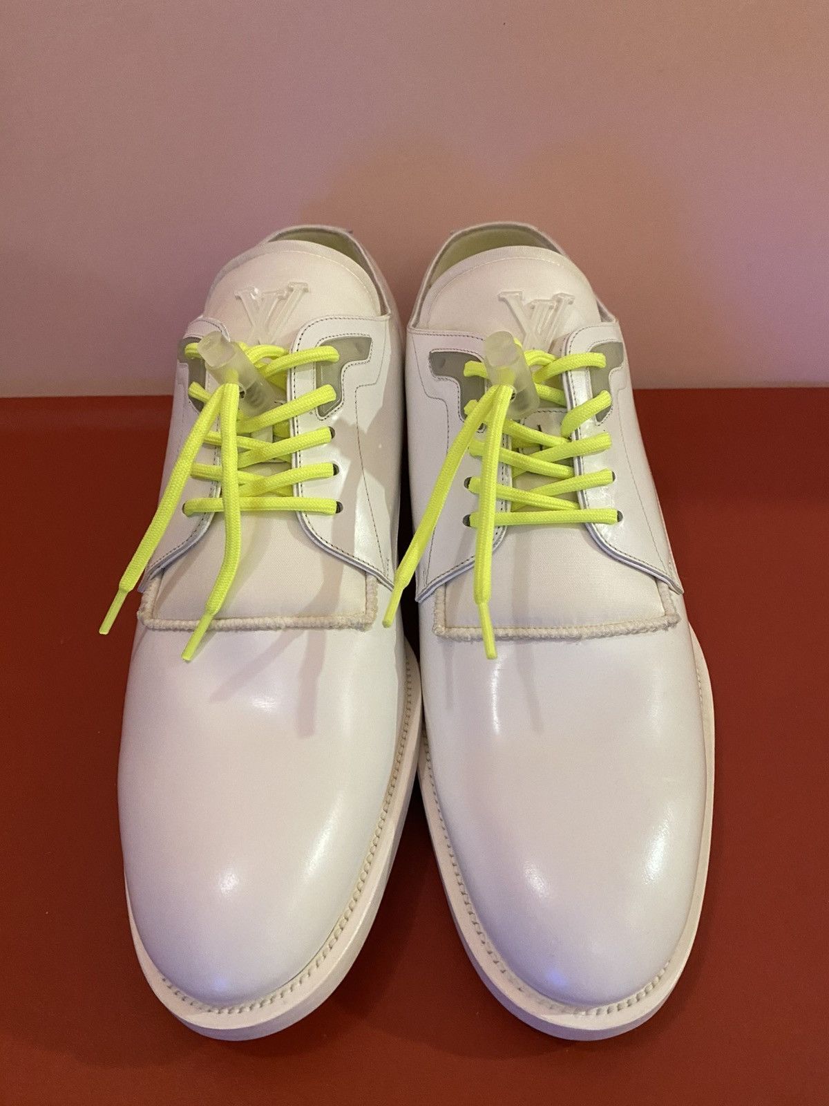 Louis Vuitton Louis Vuitton 2019 white leather derby 8 Size US 9 / EU 42 - 3 Thumbnail