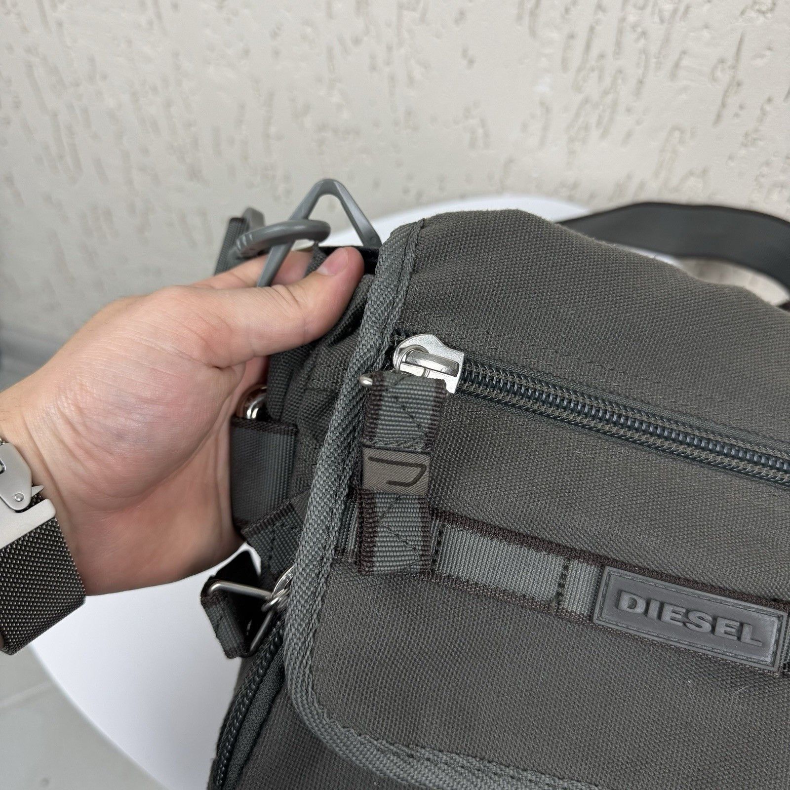 Diesel Vintage Diesel Crossbody Shoulder Bag Y2K Multi Pocket Messe Size ONE SIZE - 5 Thumbnail