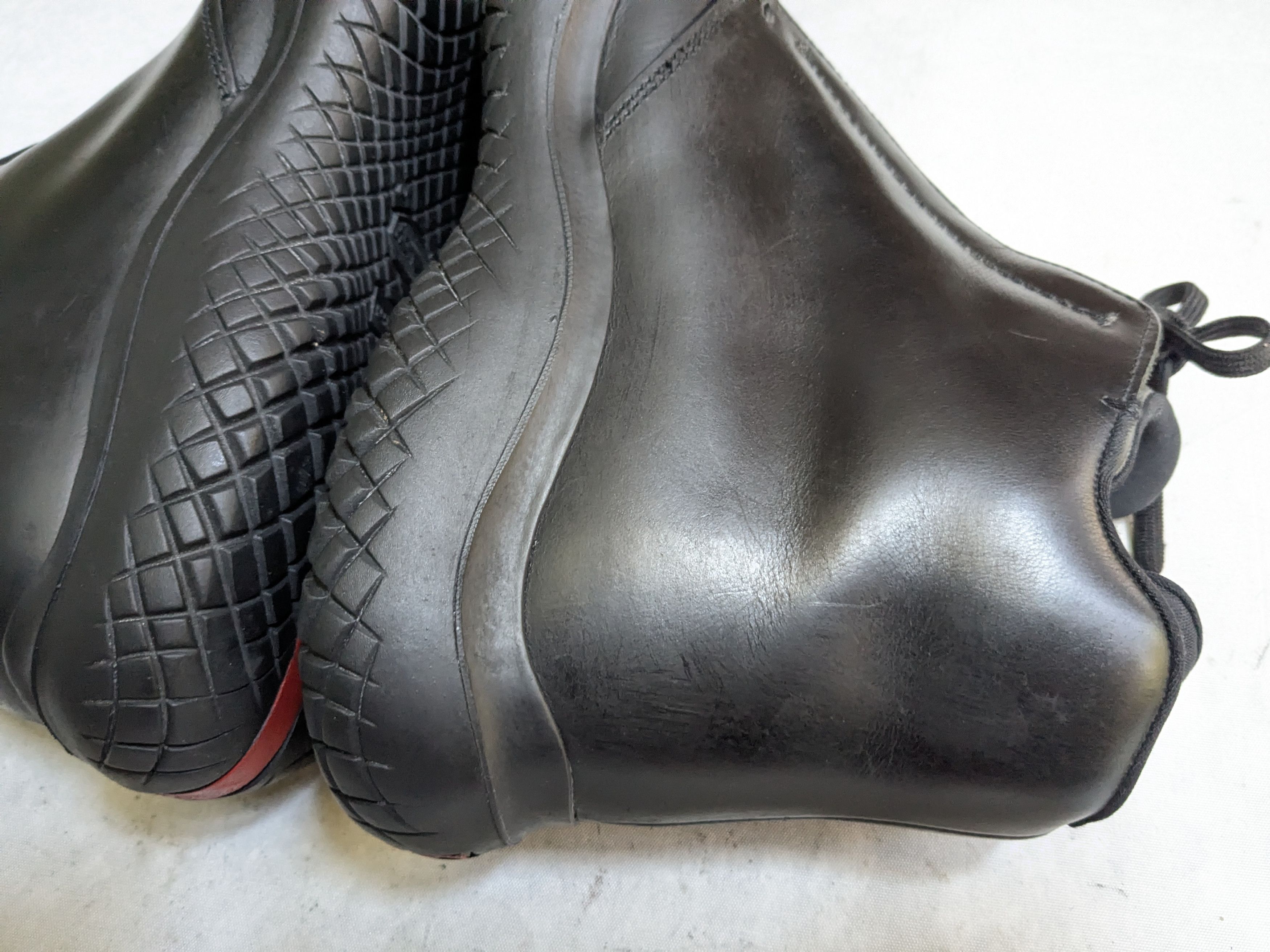 Prada Prada Boots Black Leather 10 High Tops Vibram Y2K Size US 10 / EU 43 - 13 Thumbnail