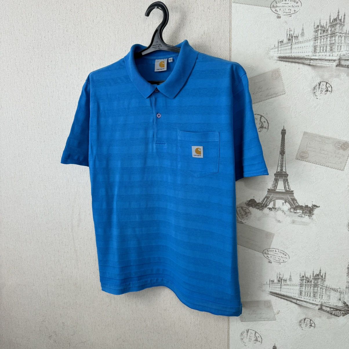 Carhartt Vintage Carhartt T shirt Polo Shirt Blue Sz XL Streetwear Size US XL / EU 56 / 4 - 4 Thumbnail