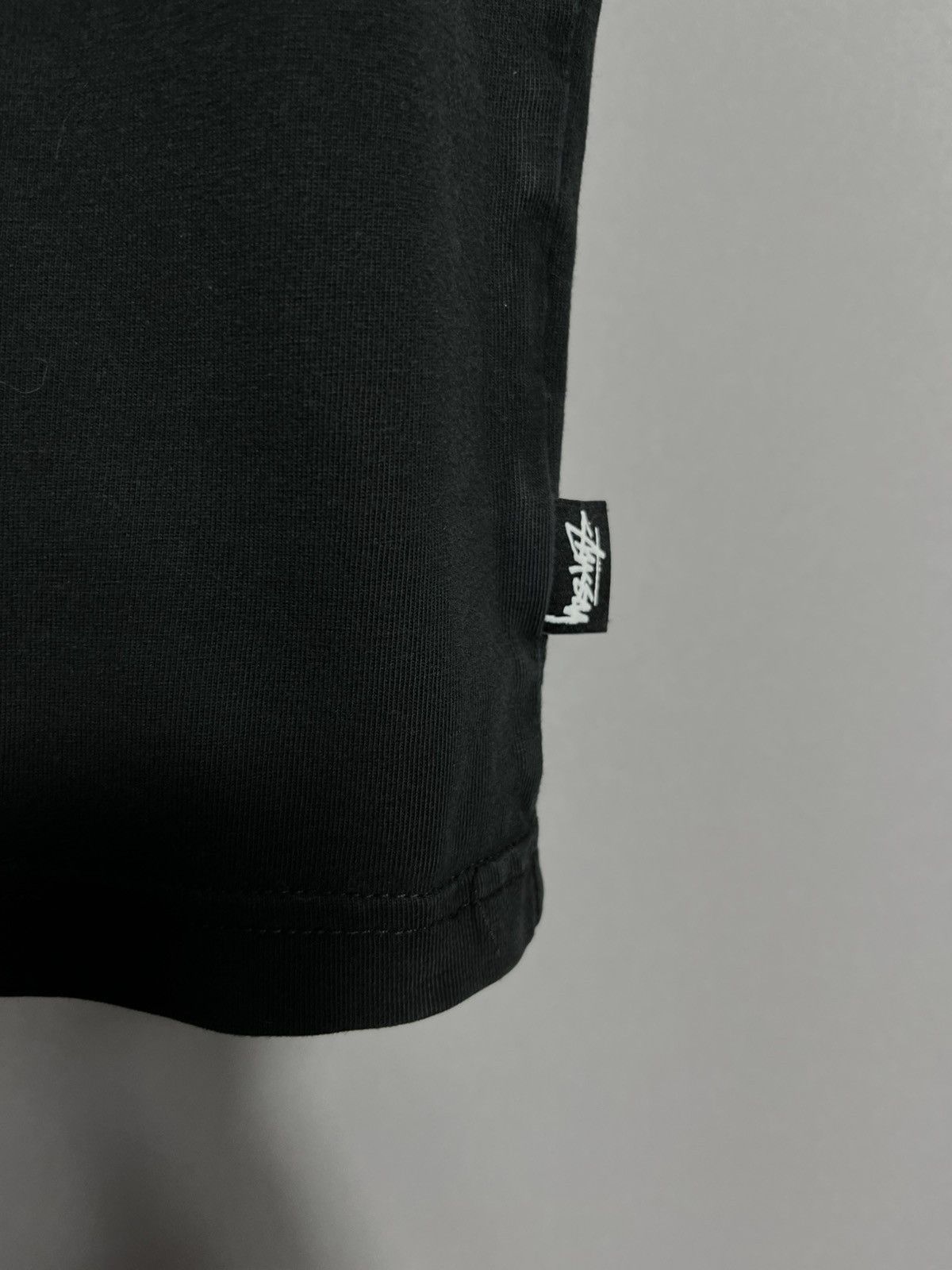 Stussy Vintage Stussy Mens t-shirt black cotton y2k neck striped Size US S / EU 44-46 / 1 - 4 Thumbnail