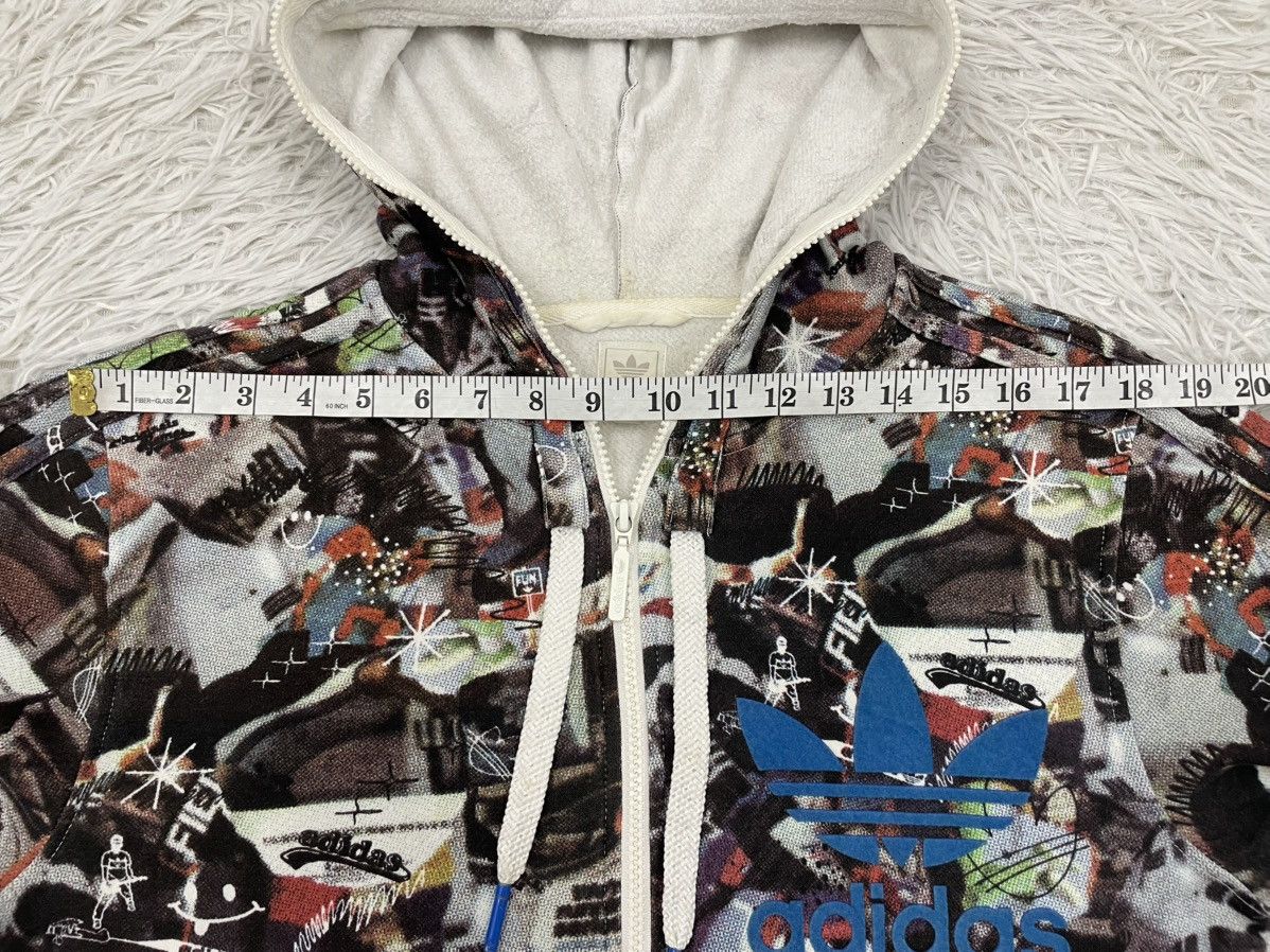 Adidas Vintage Fullzip & Fullprint Adidas Sweater Jacket Hoodie Size US M / EU 48-50 / 2 - 14 Thumbnail