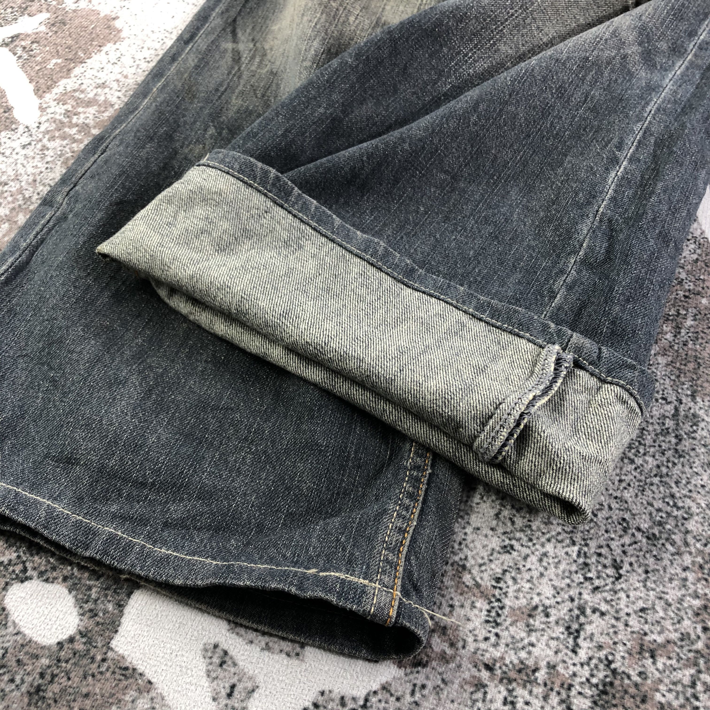 Japanese Brand Root Three Jeans Rusty Blue Patchwork Denim KJ1833 Size US 34 / EU 50 - 7 Thumbnail