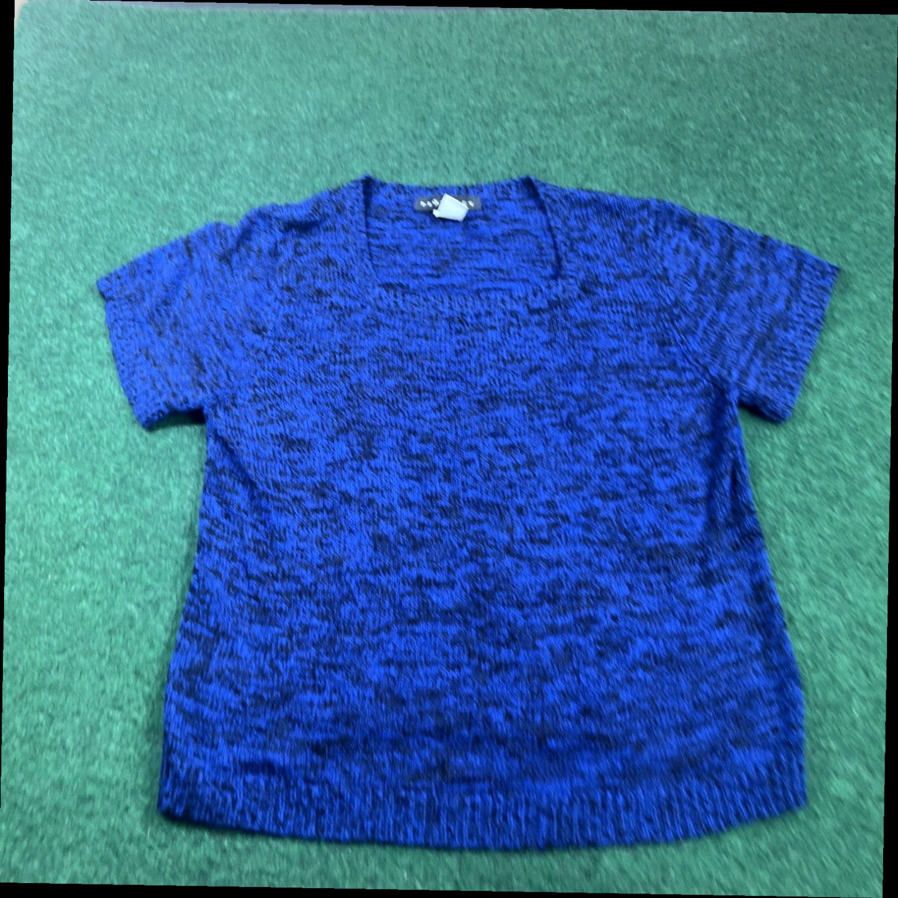 Vintage Prophecy Womens Top Sz XL Blue Black Short Sleeve T Shirt Size XL / US 12-14 / IT 48-50 - 1 Thumbnail